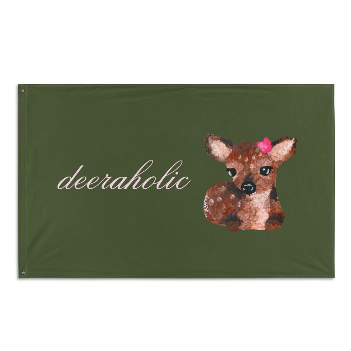 Deeraholic Fawn Flag - All-Over Print Outdoor/Indoor Banner