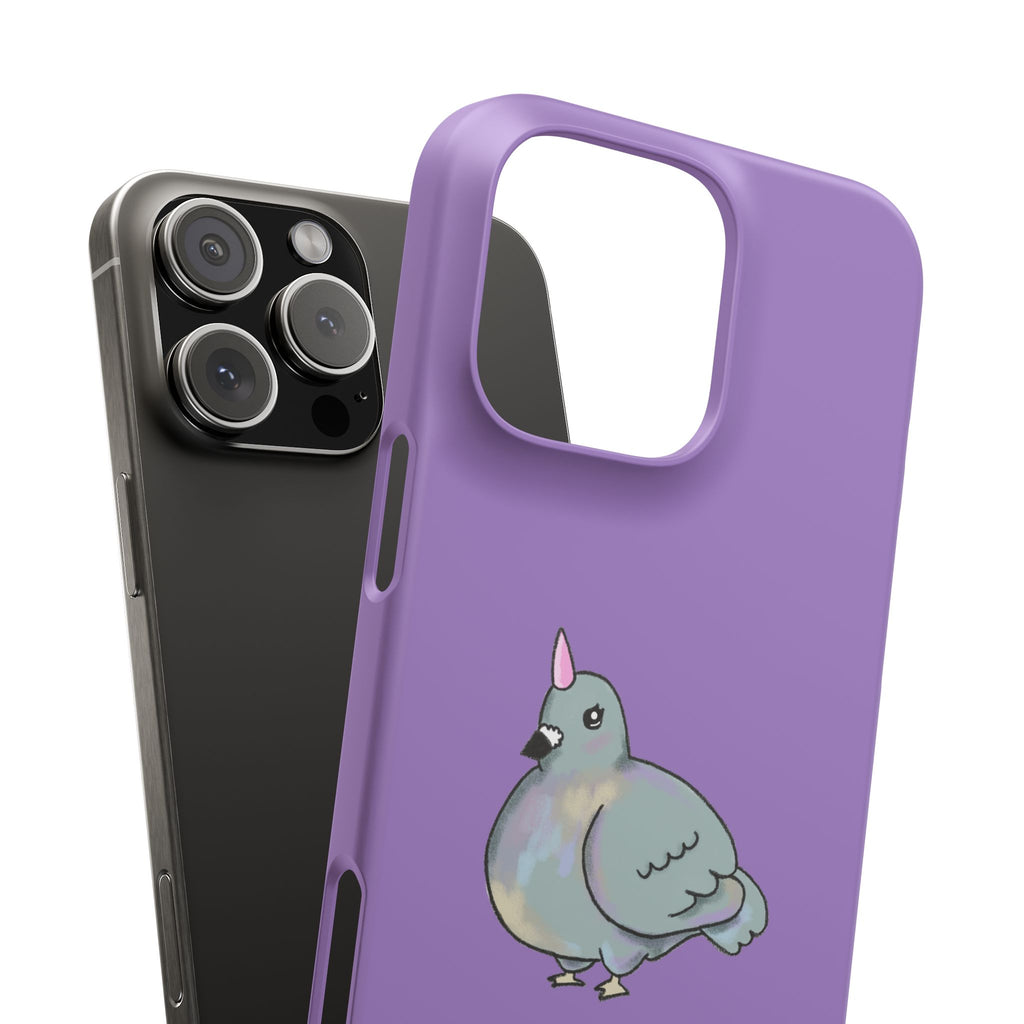 Purple Unicorn Pigeon Snap Phone Case
