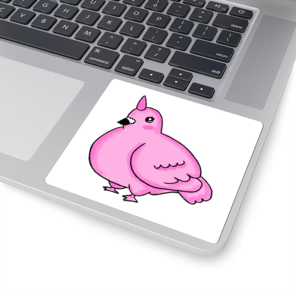 Pink Unicorn Pigeon Kiss-Cut Sticker