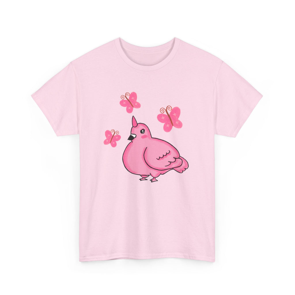 Pink Butterfly Unicorn Pigeon Shirt