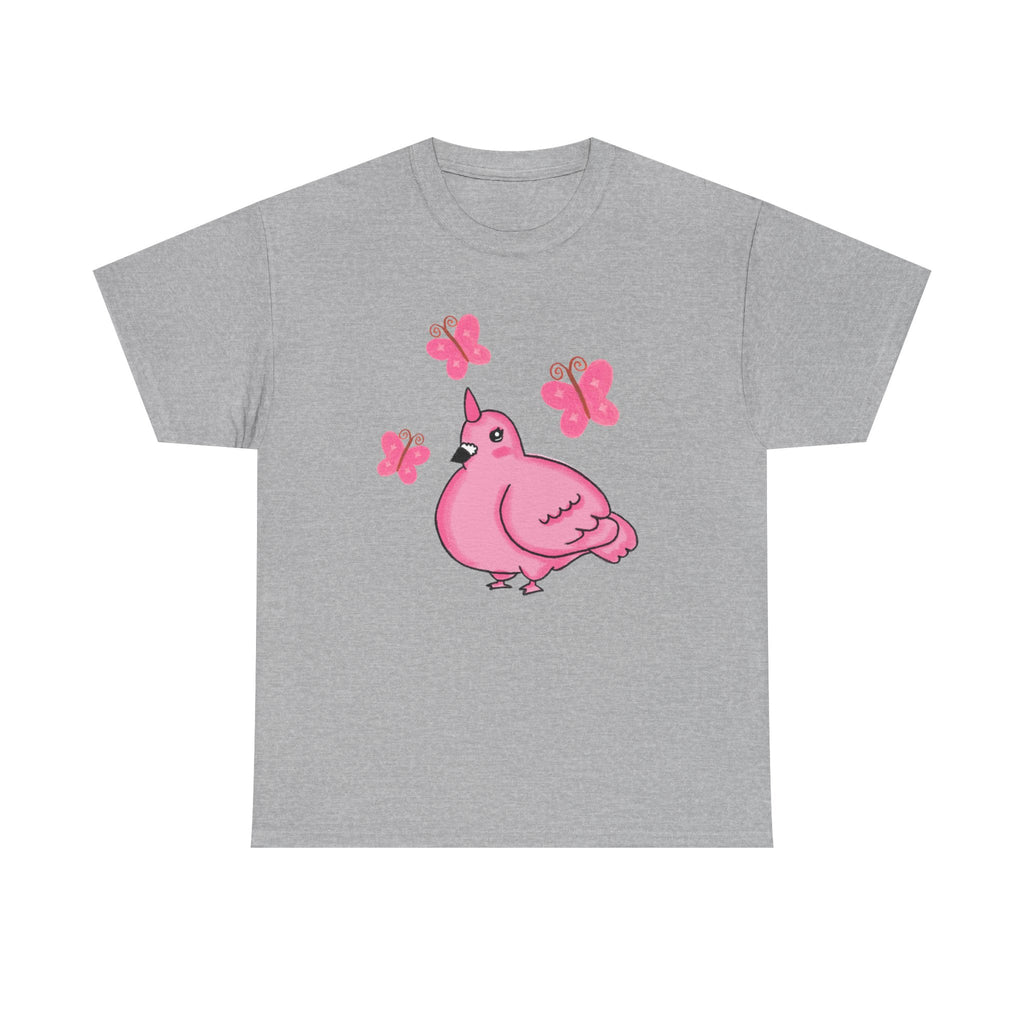 Pink Butterfly Unicorn Pigeon Shirt