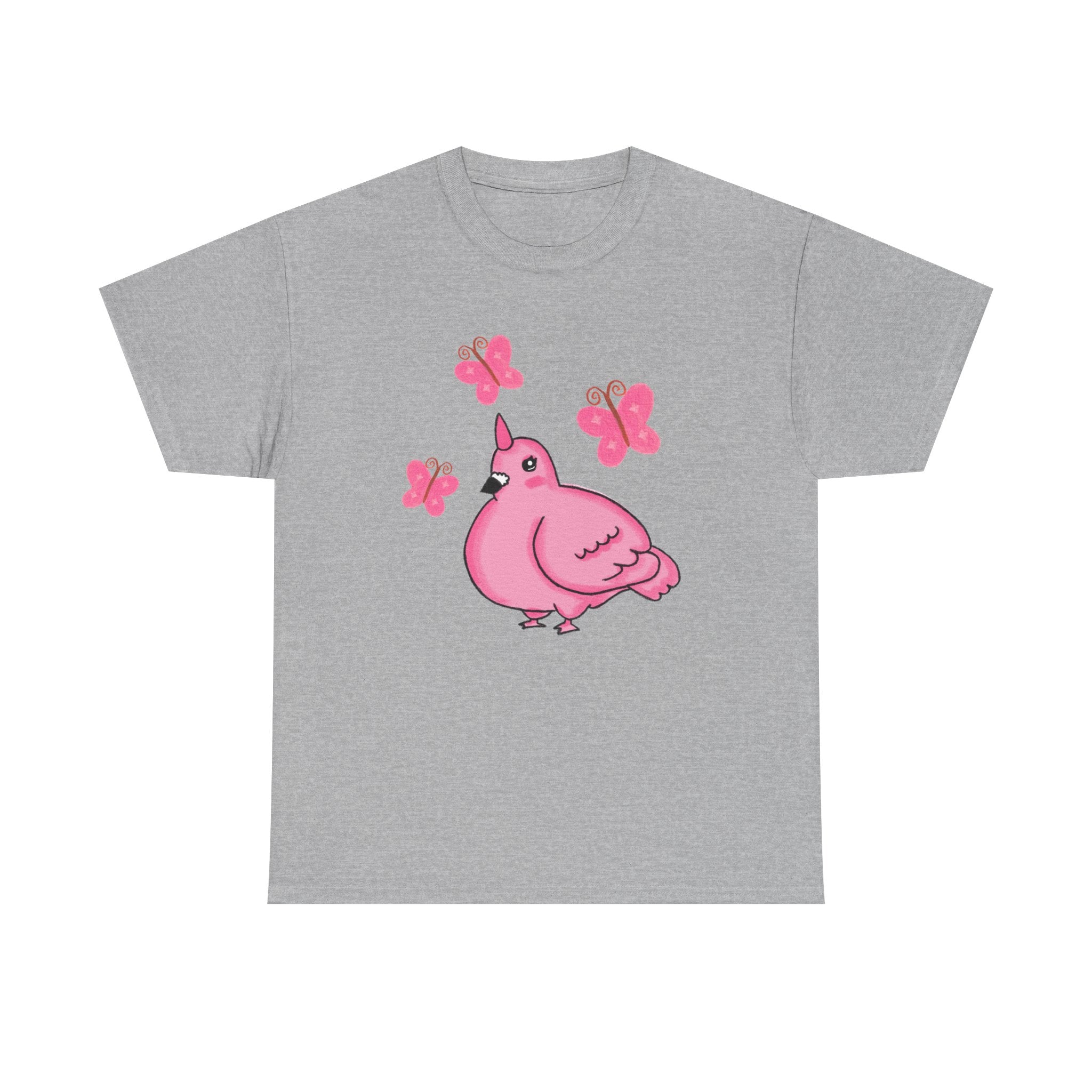 Pink Butterfly Unicorn Pigeon Shirt