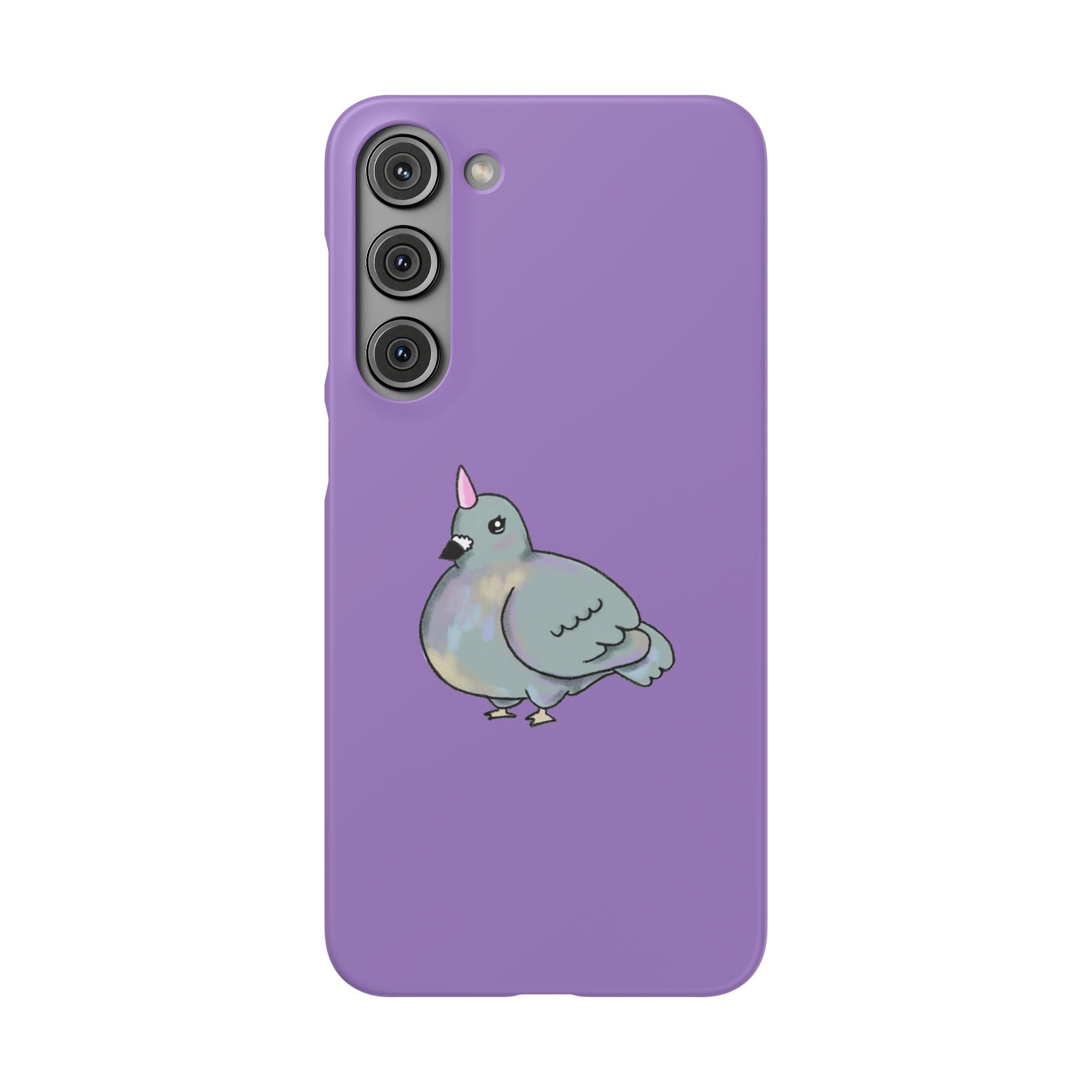 Purple Unicorn Pigeon Snap Phone Case