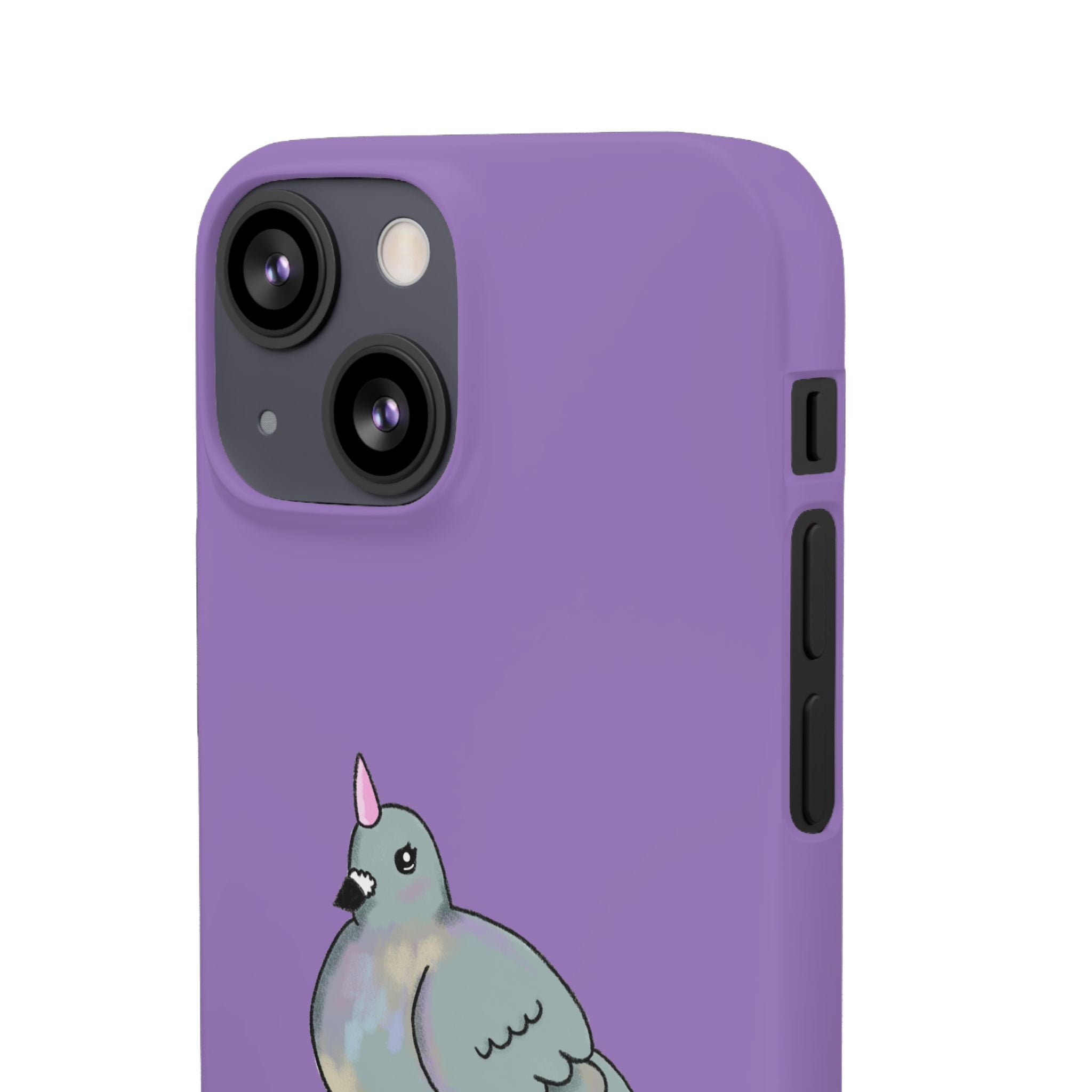 Purple Unicorn Pigeon Snap Phone Case