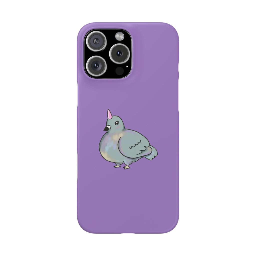 Purple Unicorn Pigeon Snap Phone Case