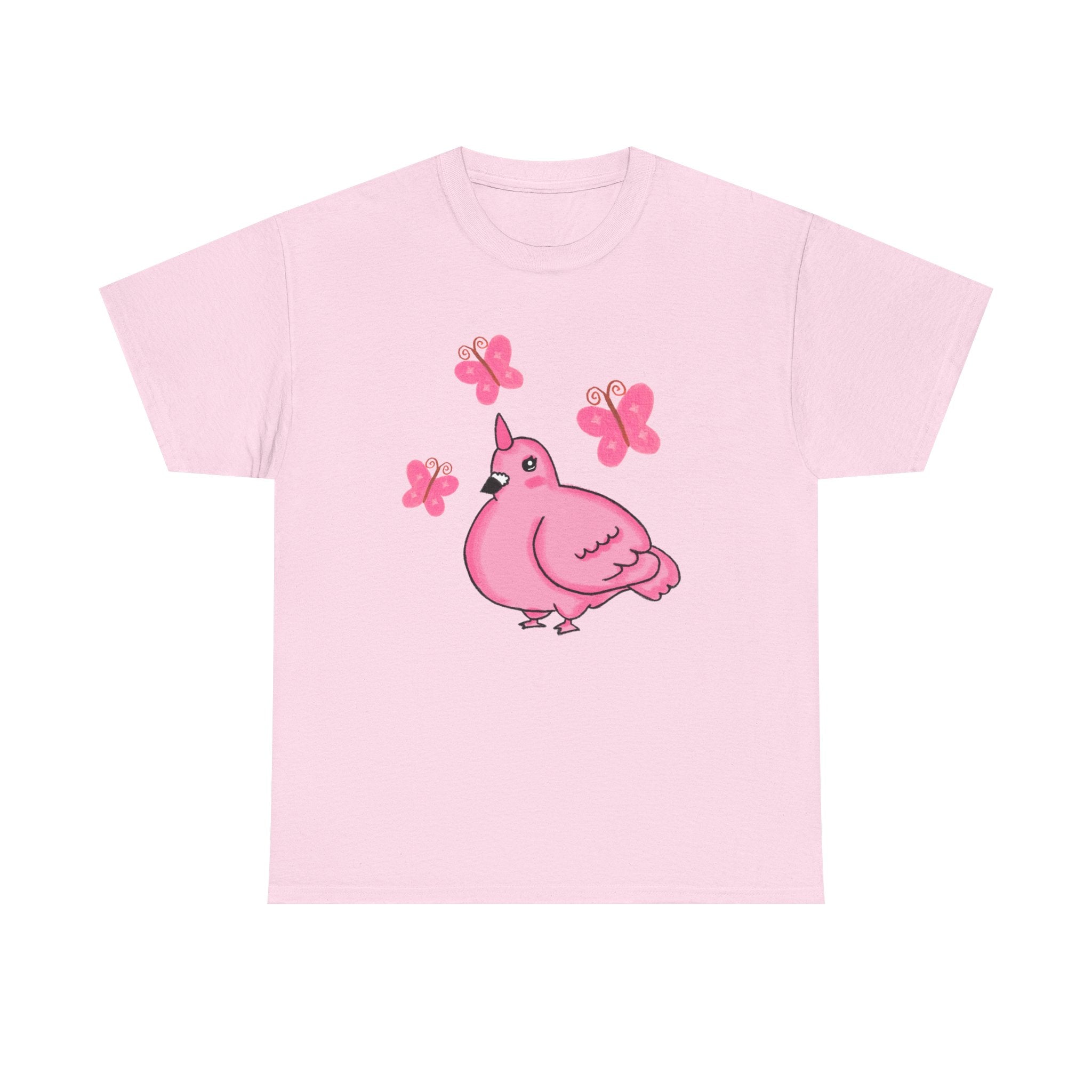 Pink Butterfly Unicorn Pigeon Shirt