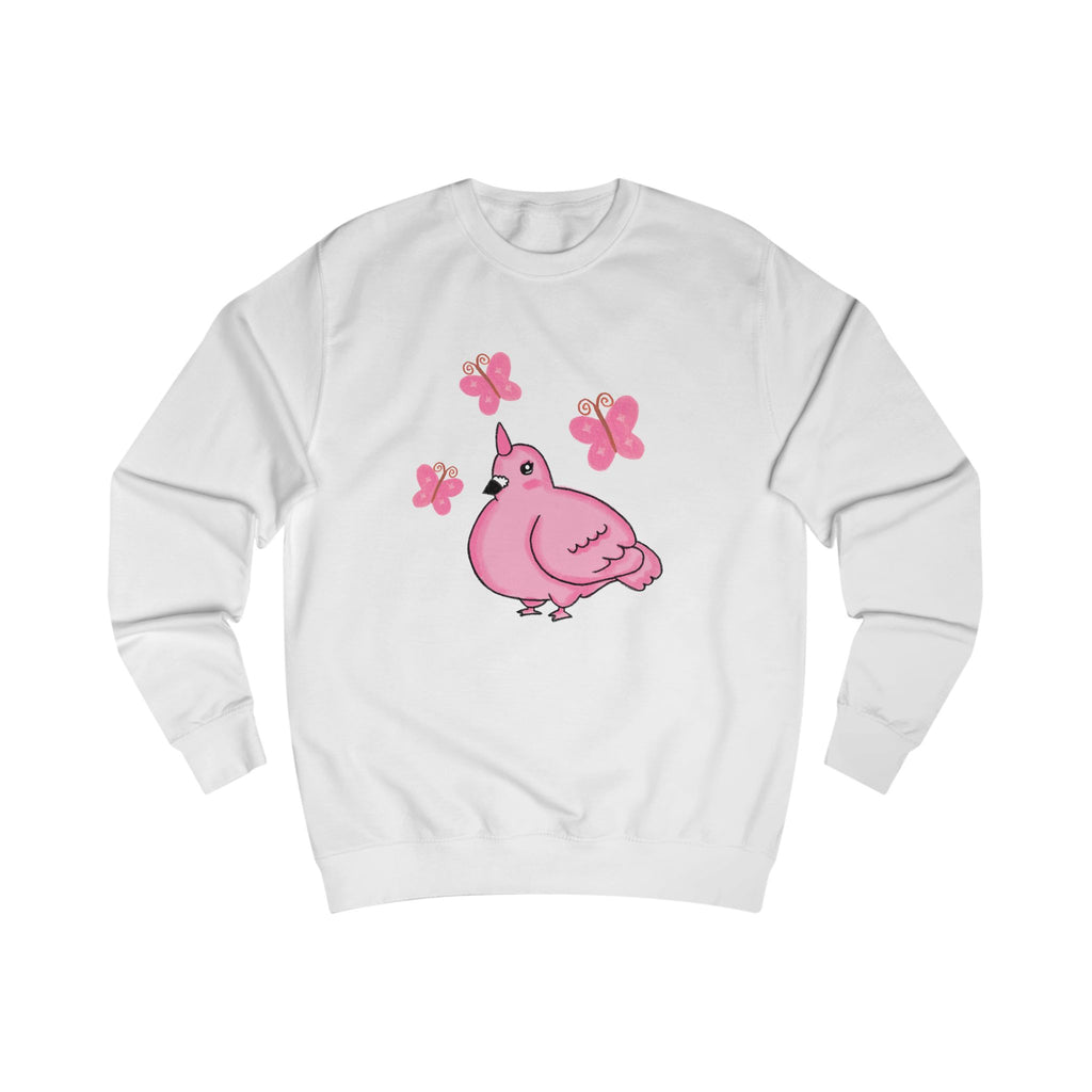 Pink Unicorn Pigeon & Butterflies Sweatshirt