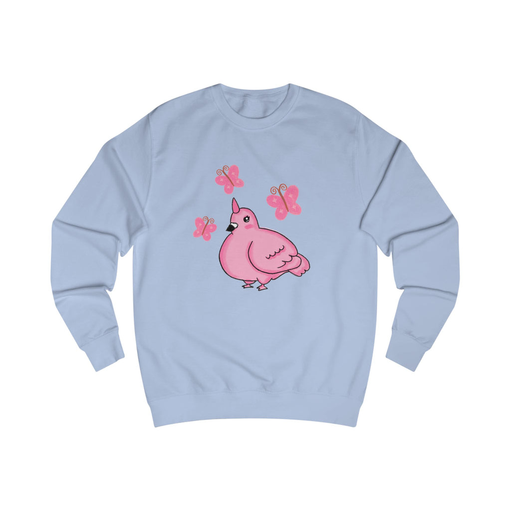 Pink Unicorn Pigeon & Butterflies Sweatshirt