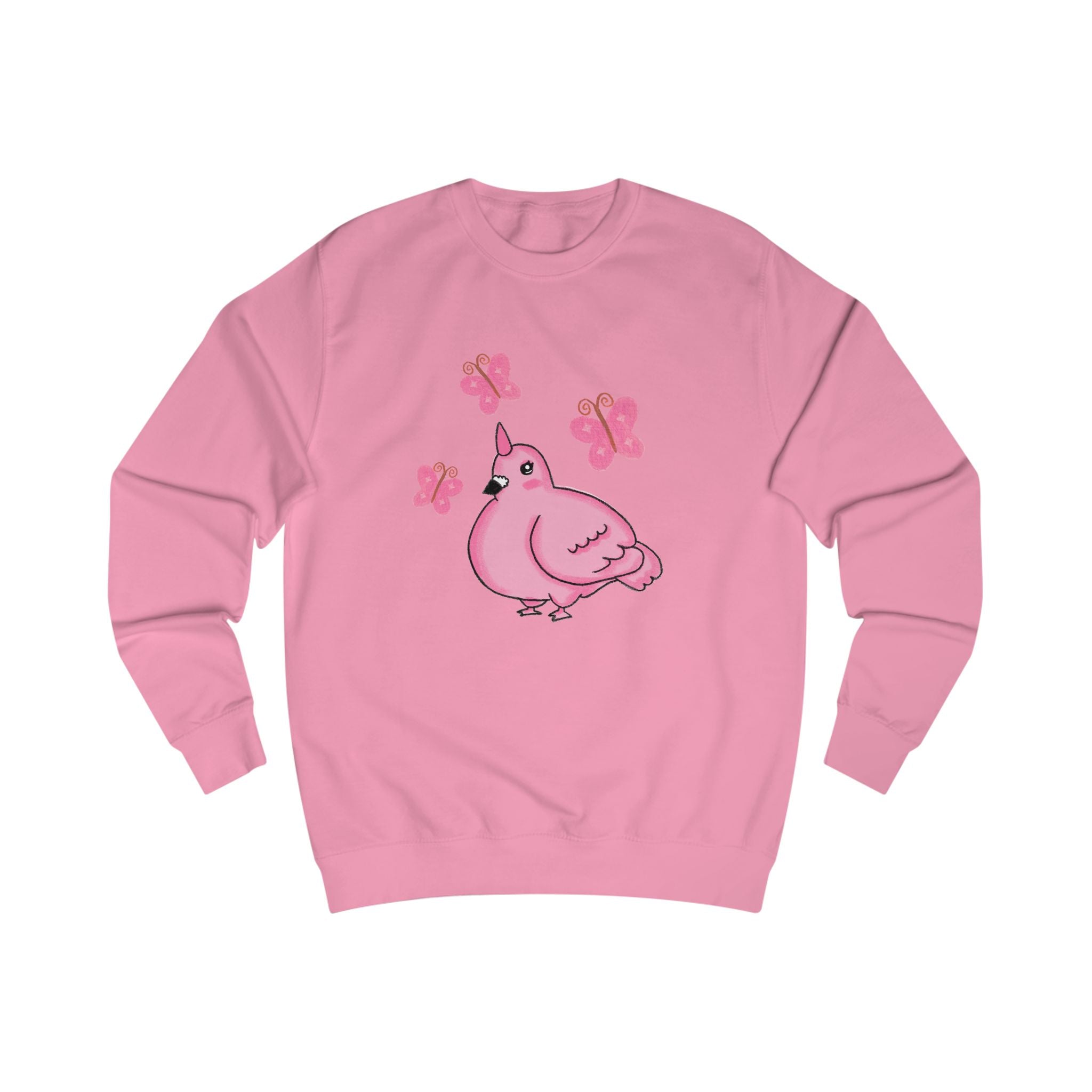 Pink Unicorn Pigeon & Butterflies Sweatshirt