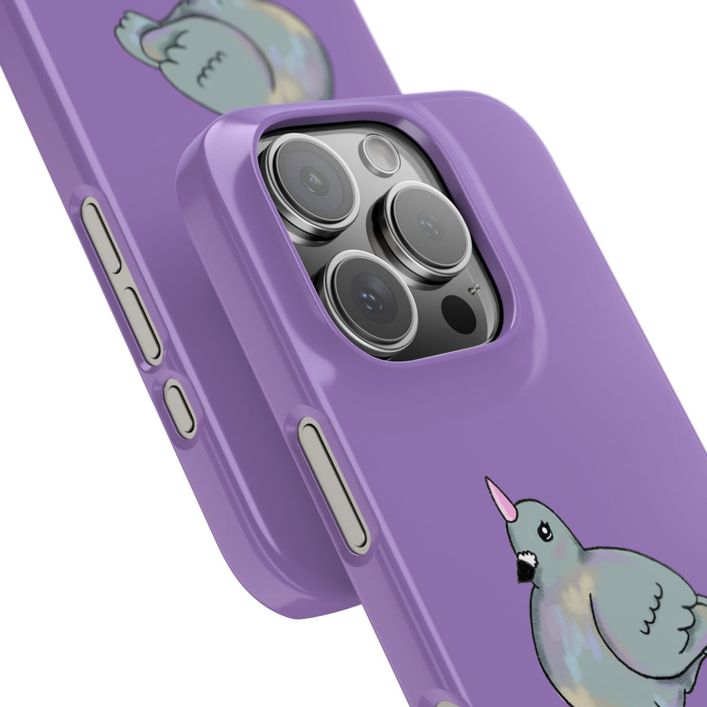Purple Unicorn Pigeon Snap Phone Case