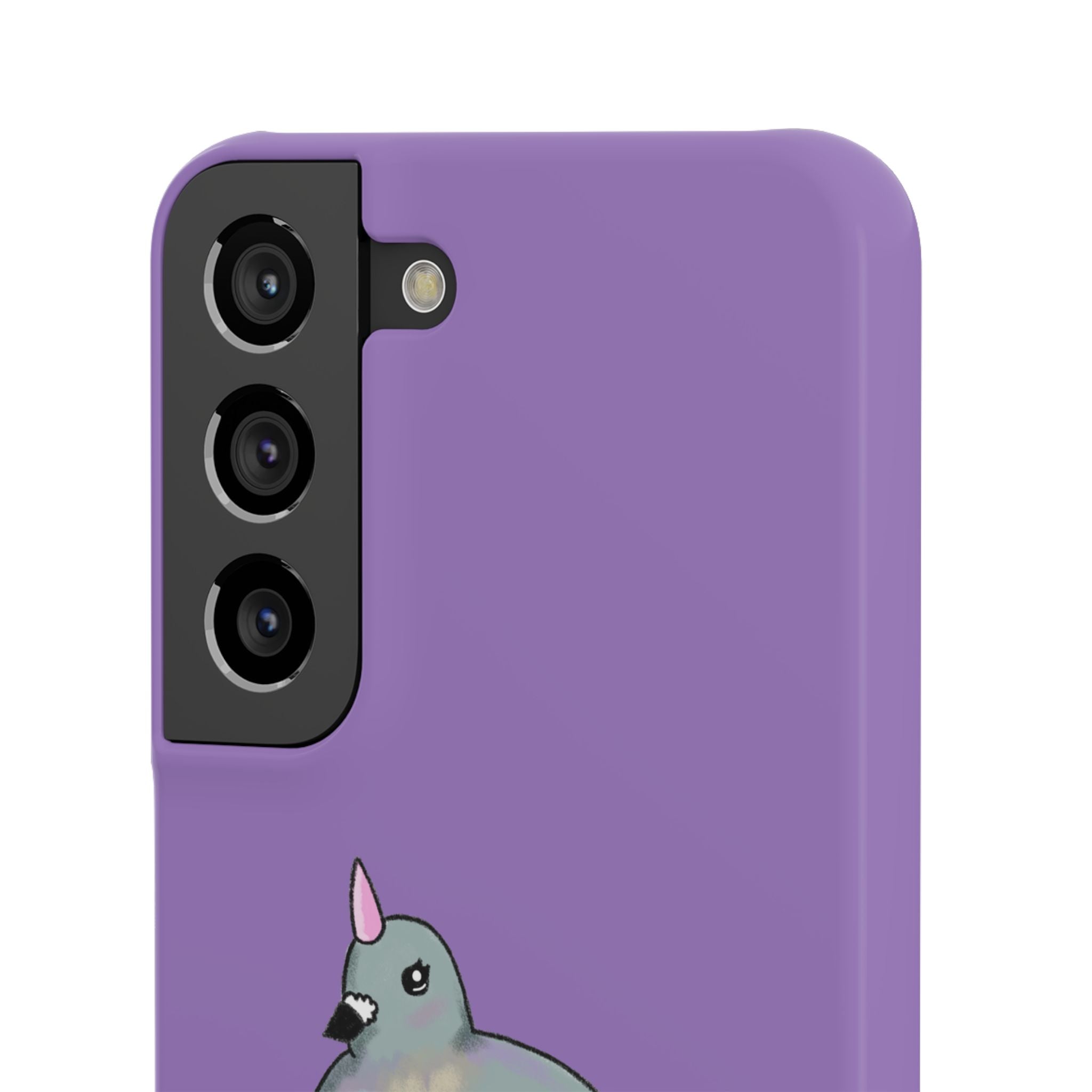 Purple Unicorn Pigeon Snap Phone Case