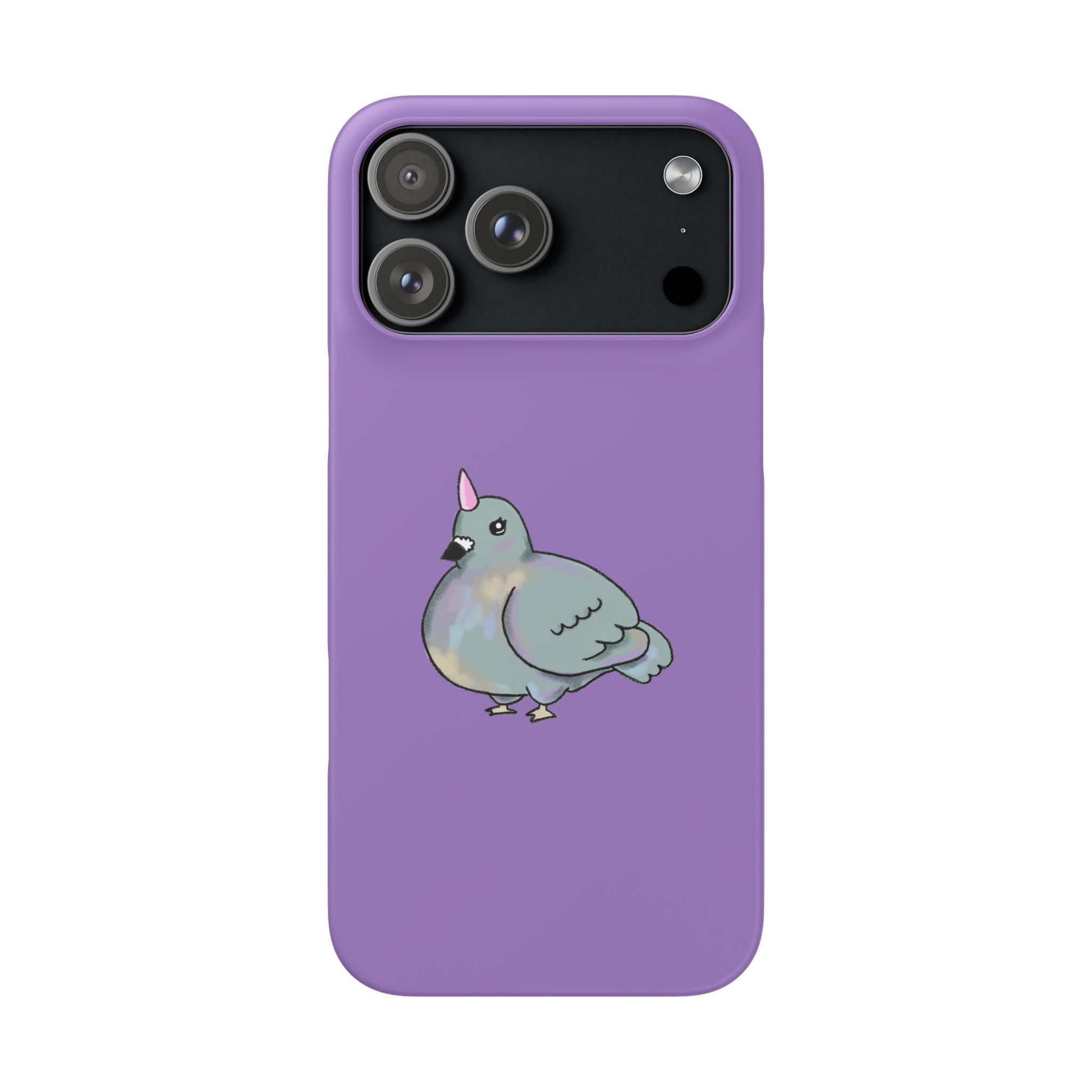 Purple Unicorn Pigeon Snap Phone Case