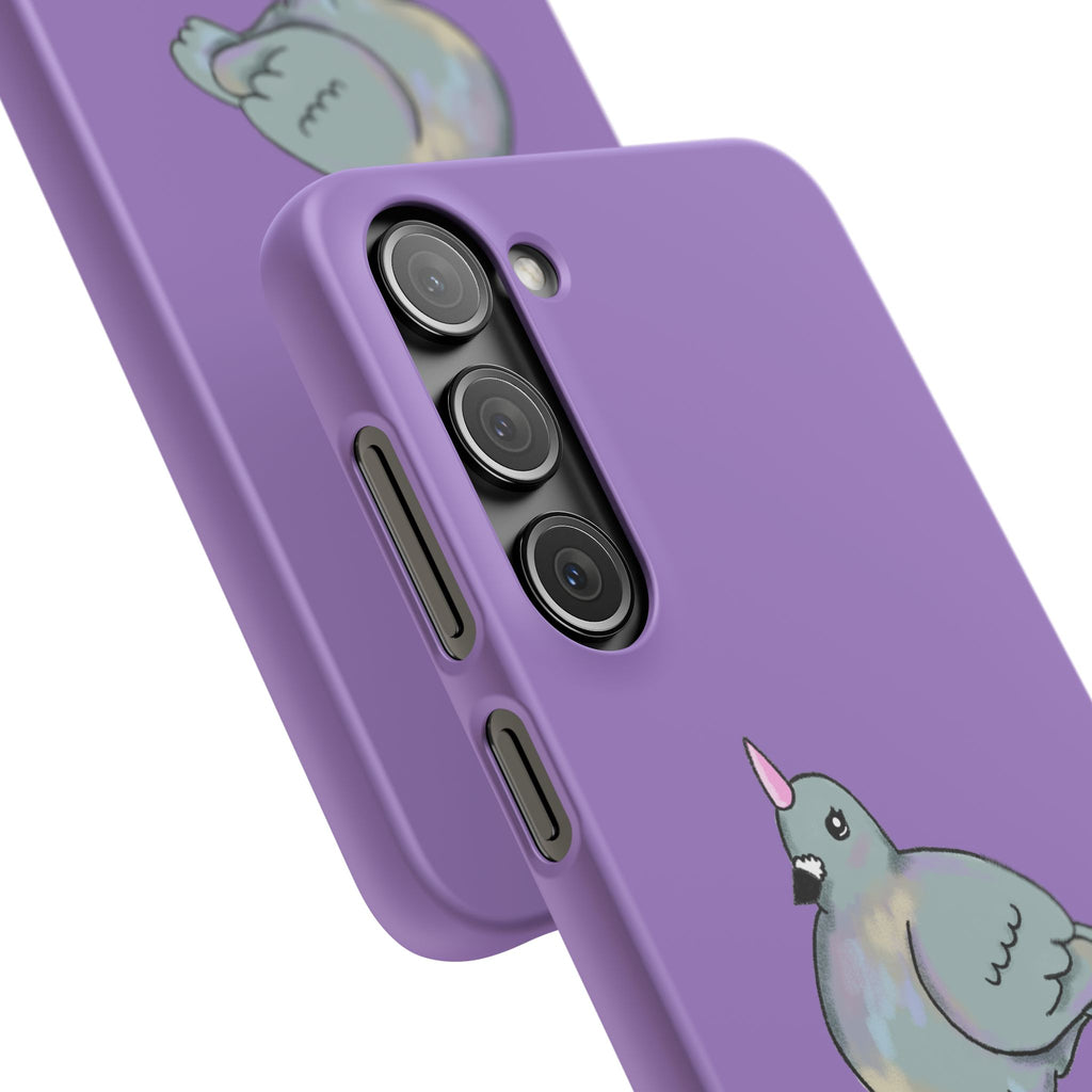 Purple Unicorn Pigeon Snap Phone Case
