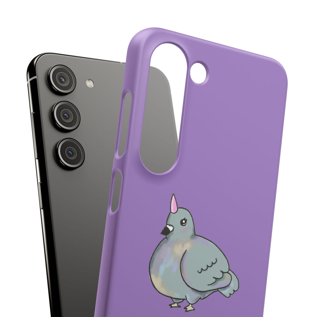 Purple Unicorn Pigeon Snap Phone Case