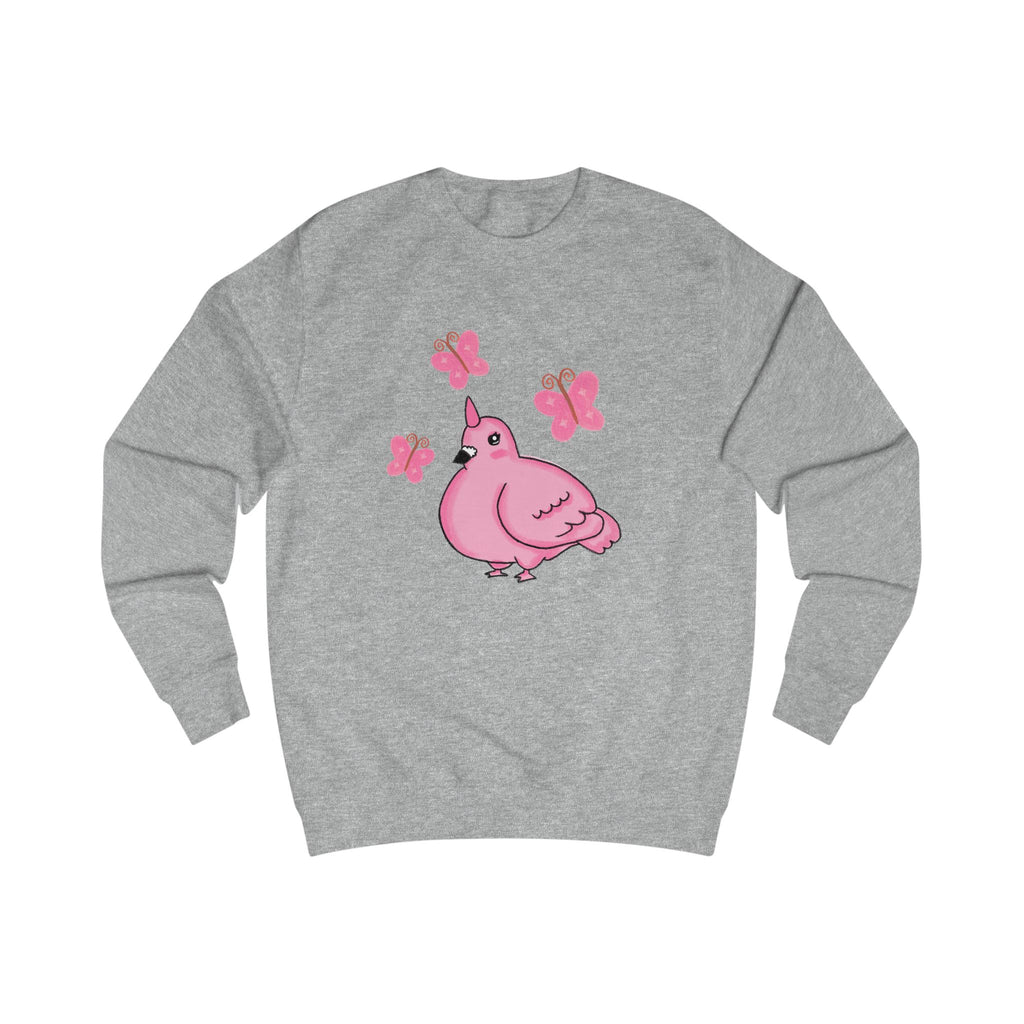 Pink Unicorn Pigeon & Butterflies Sweatshirt