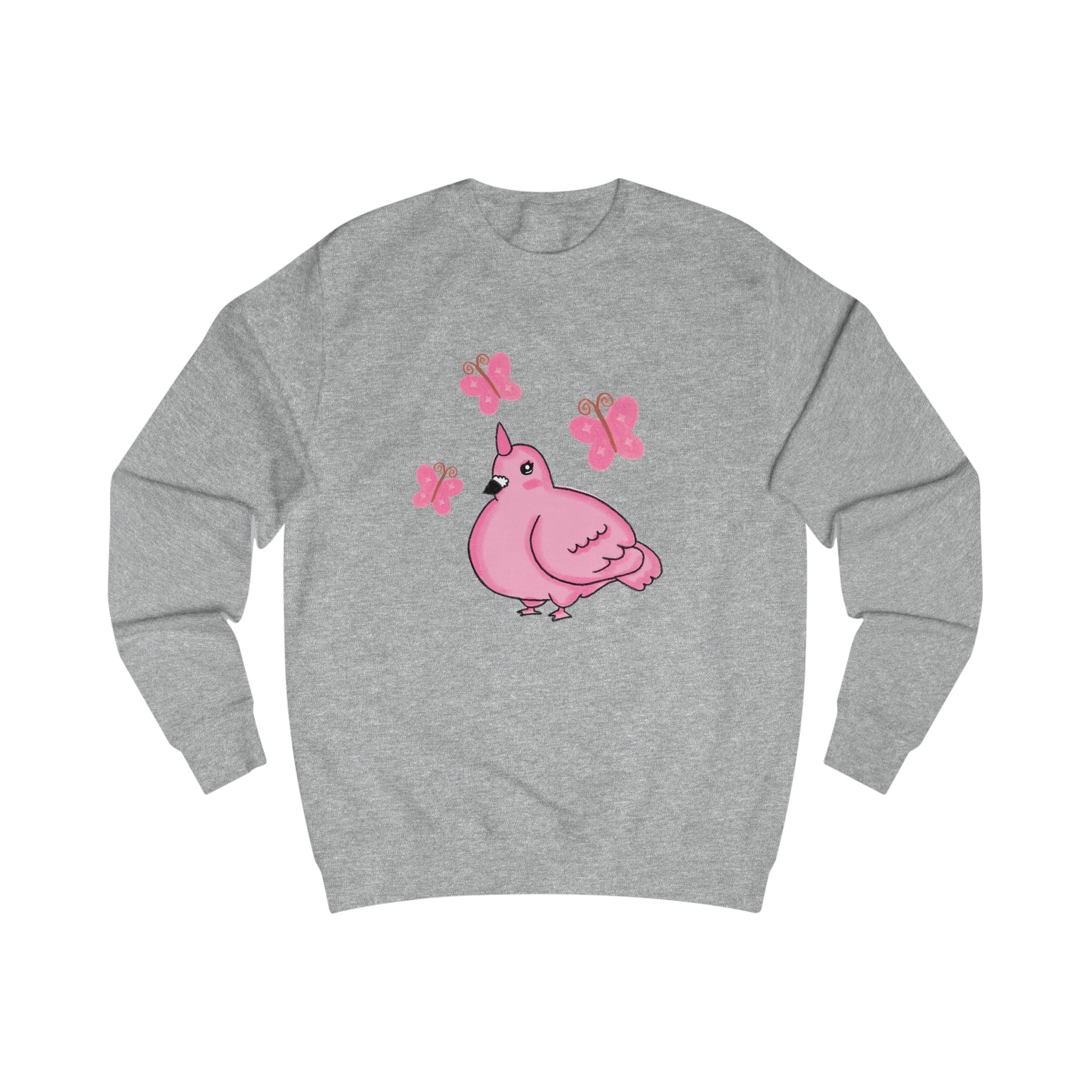 Pink Unicorn Pigeon & Butterflies Sweatshirt