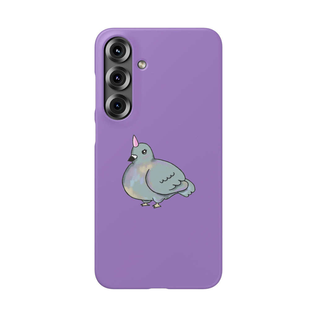 Purple Unicorn Pigeon Snap Phone Case