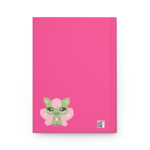 Detailed Moo Fairy LPS Pink Hardcover Journal Matte