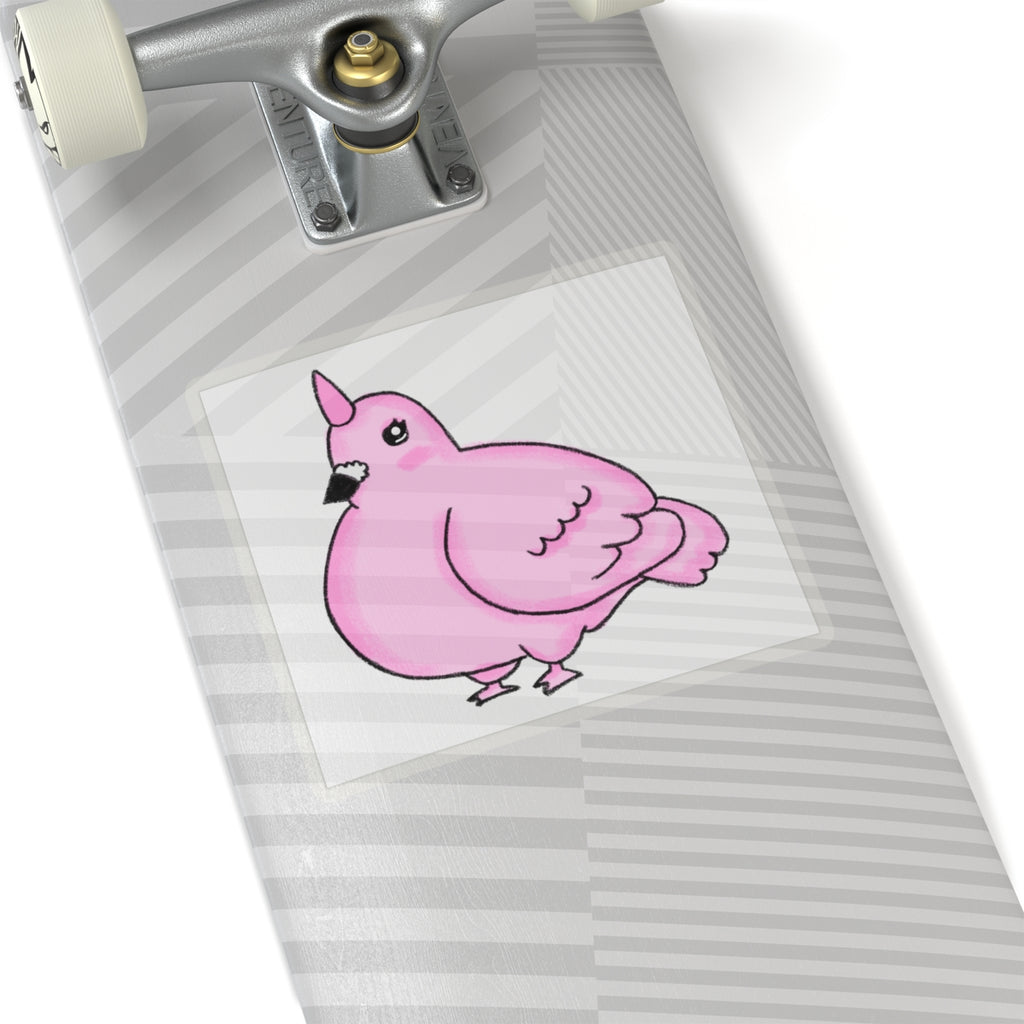 Pink Unicorn Pigeon Kiss-Cut Sticker