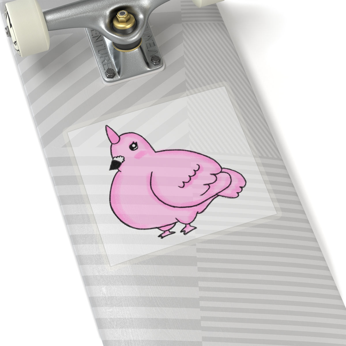 Pink Unicorn Pigeon Kiss-Cut Sticker