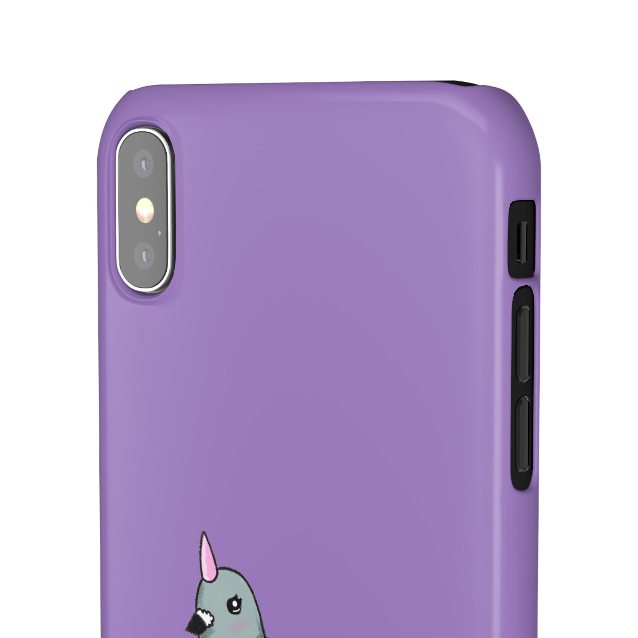 Purple Unicorn Pigeon Snap Phone Case