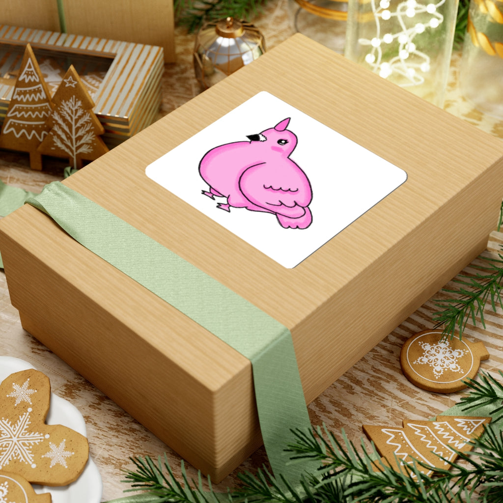 Pink Unicorn Pigeon Kiss-Cut Sticker