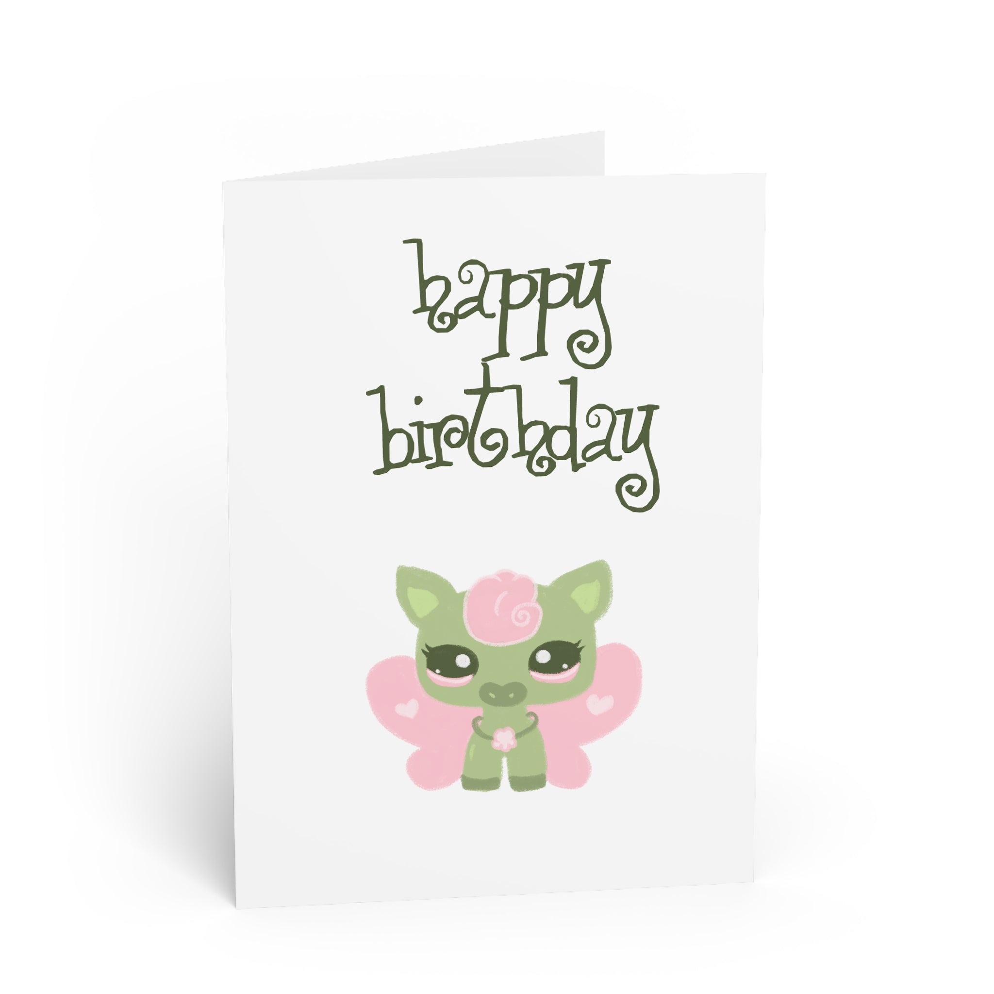 Moo Fairy Birthday Card
