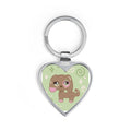 Cute Puppy Heart Keychain