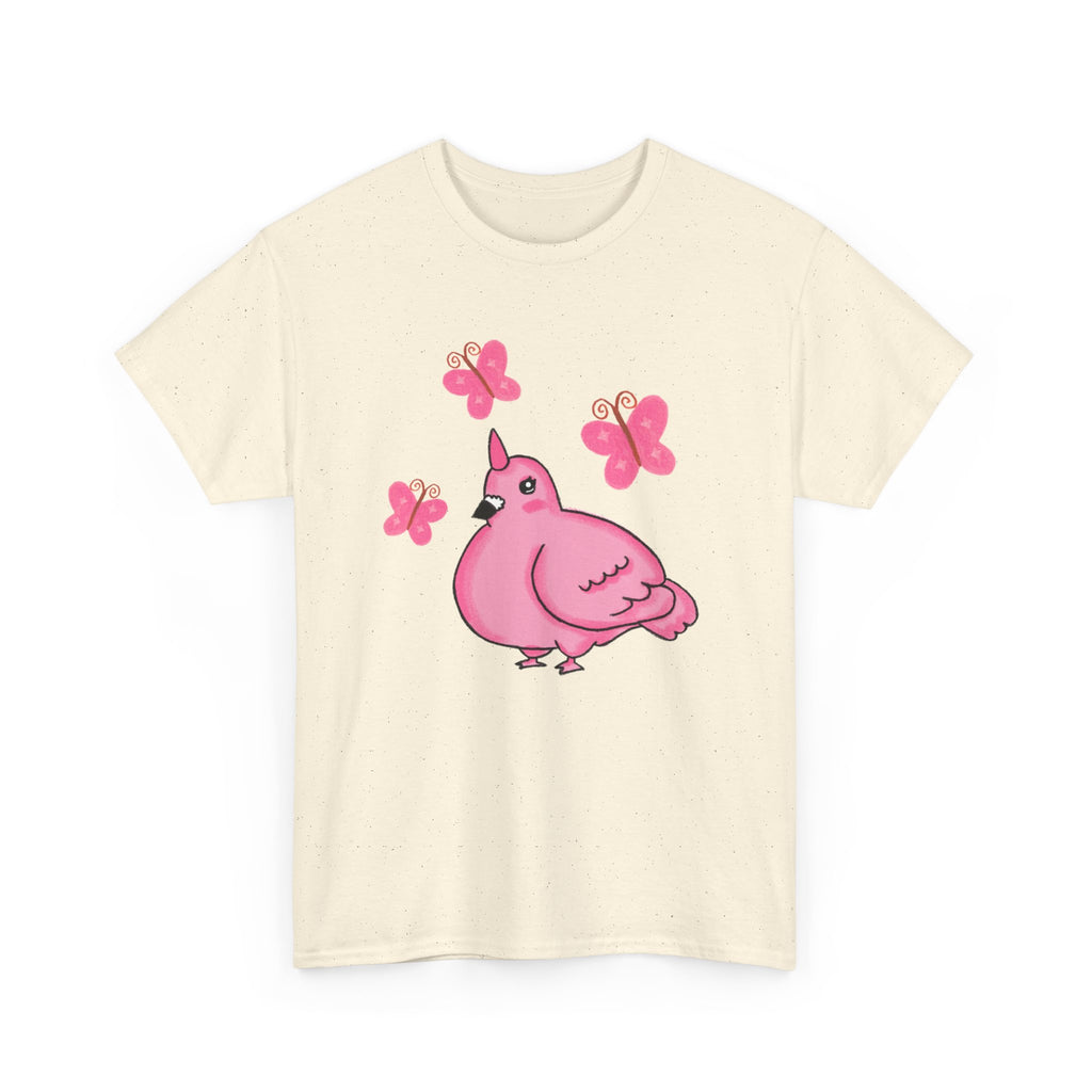 Pink Butterfly Unicorn Pigeon Shirt