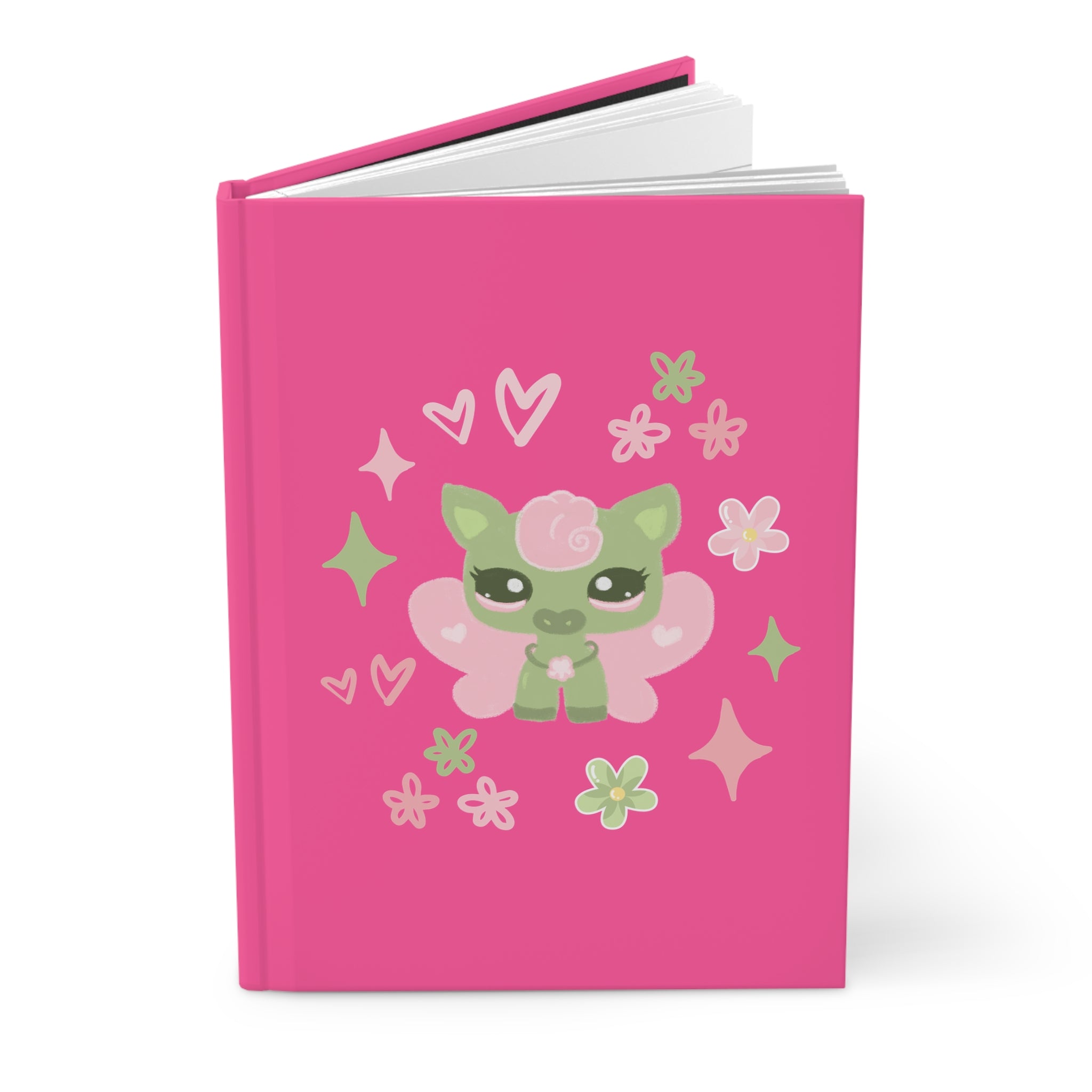 Detailed Moo Fairy LPS Pink Hardcover Journal Matte