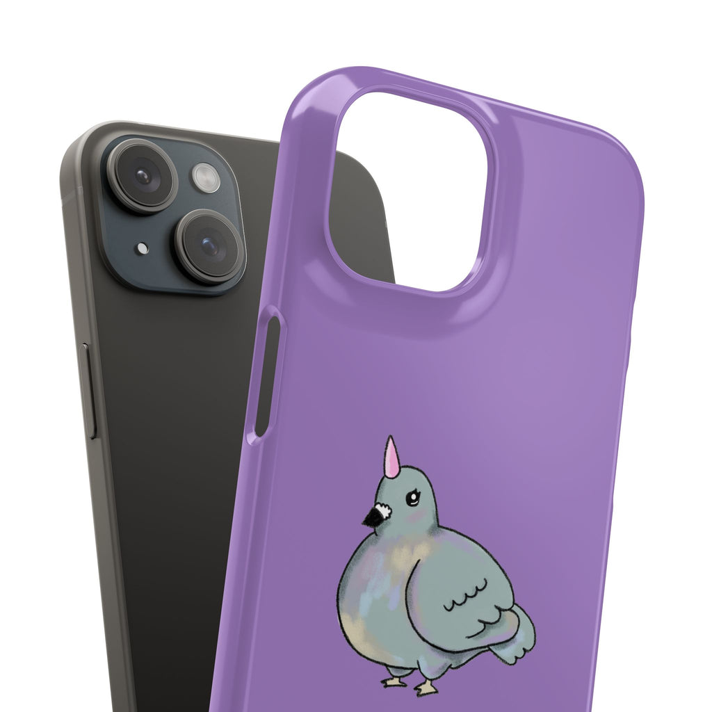 Purple Unicorn Pigeon Snap Phone Case