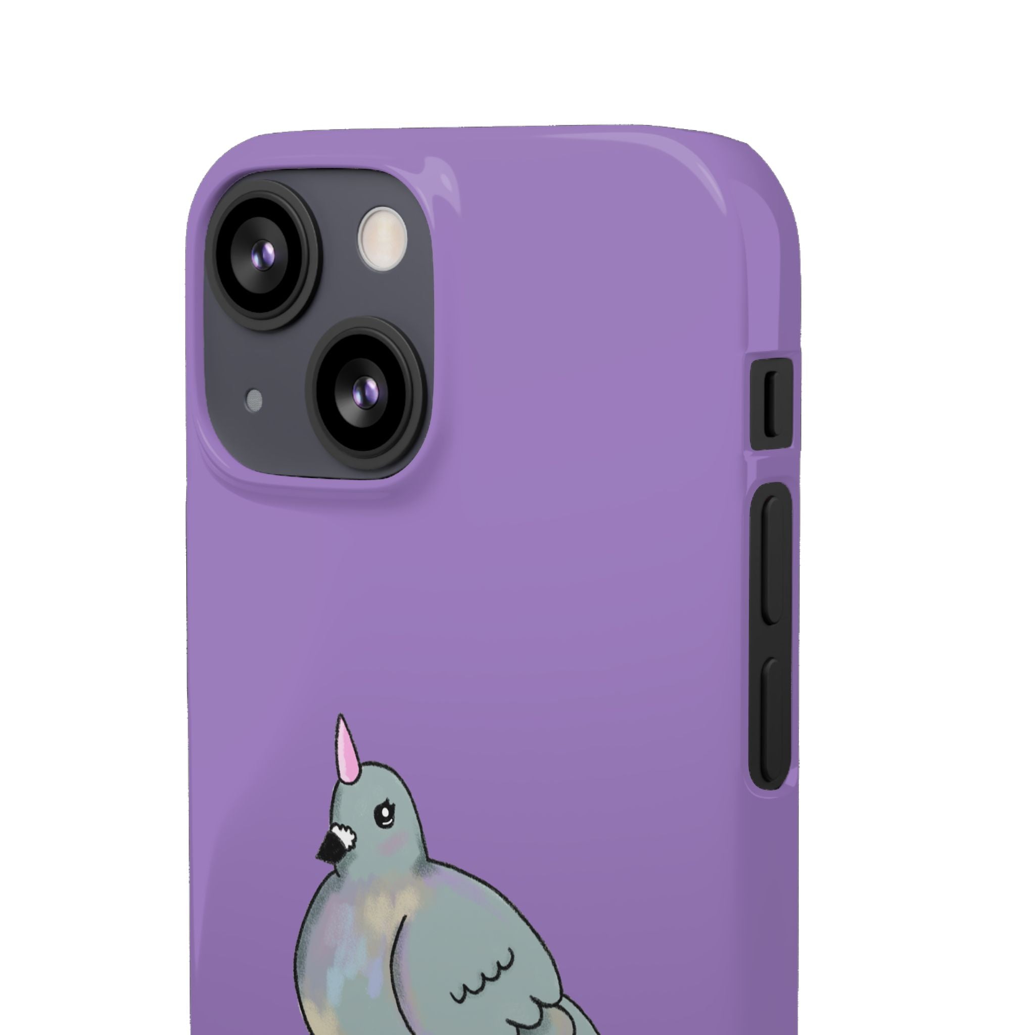Purple Unicorn Pigeon Snap Phone Case
