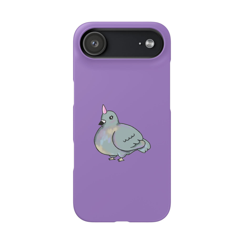 Purple Unicorn Pigeon Snap Phone Case
