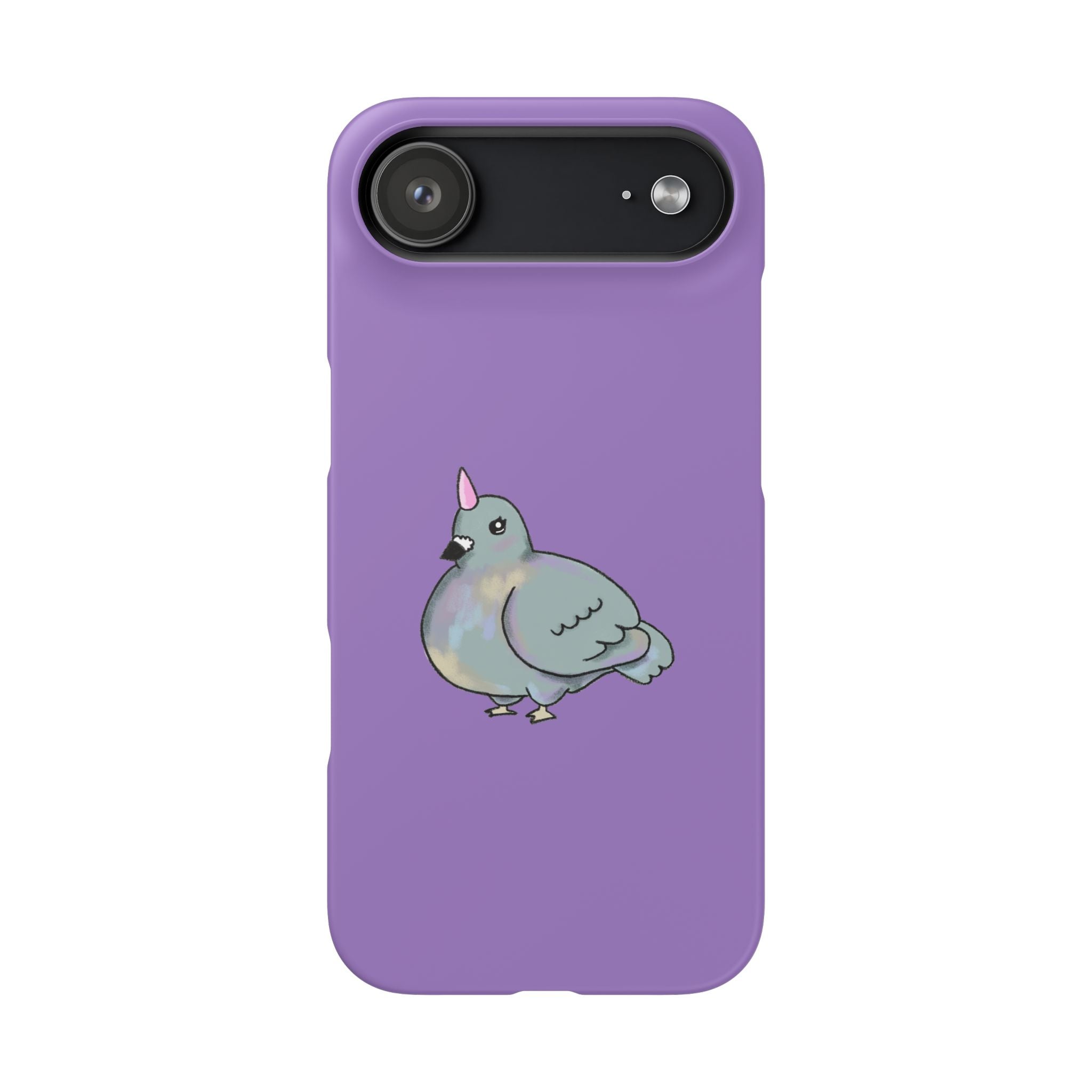 Purple Unicorn Pigeon Snap Phone Case