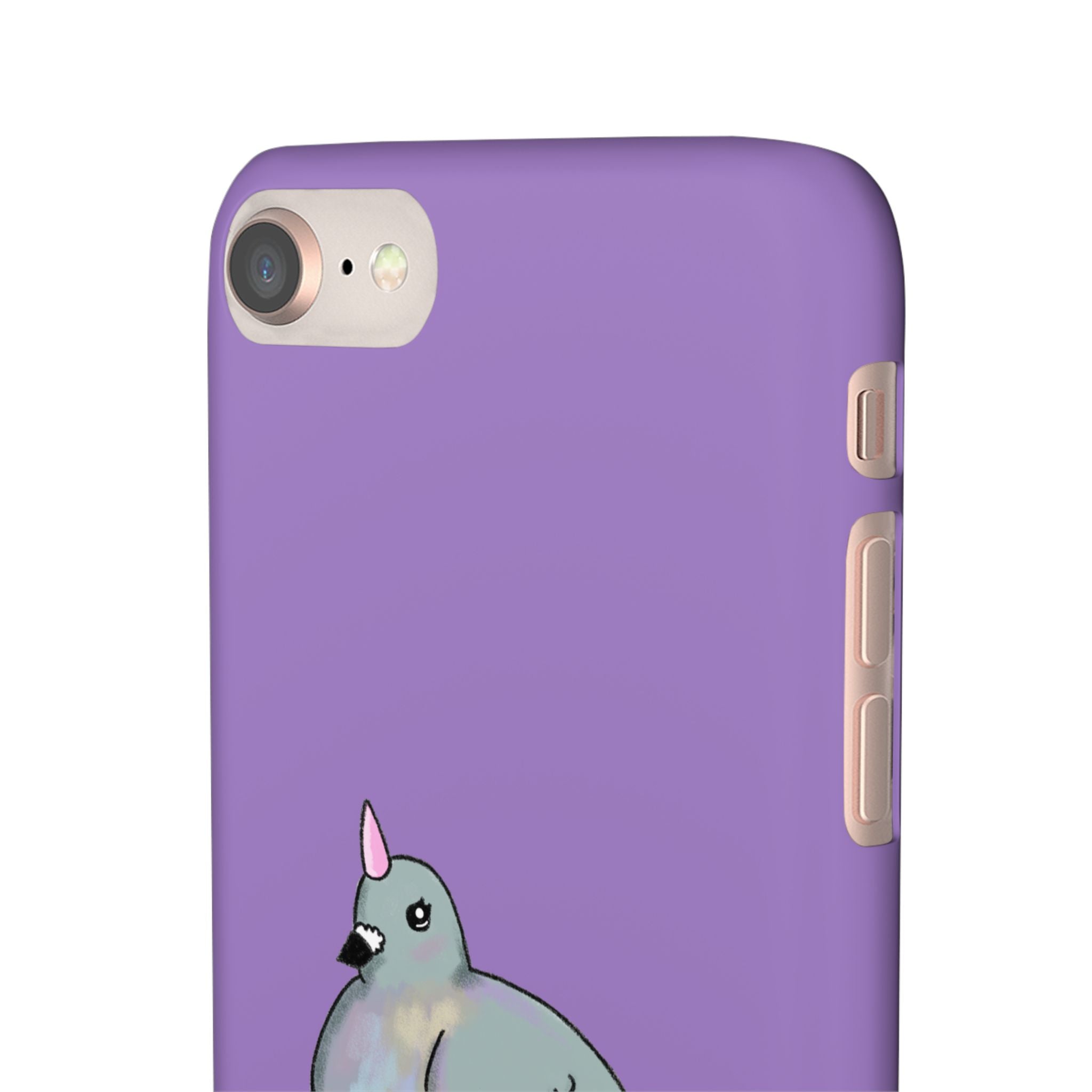 Purple Unicorn Pigeon Snap Phone Case