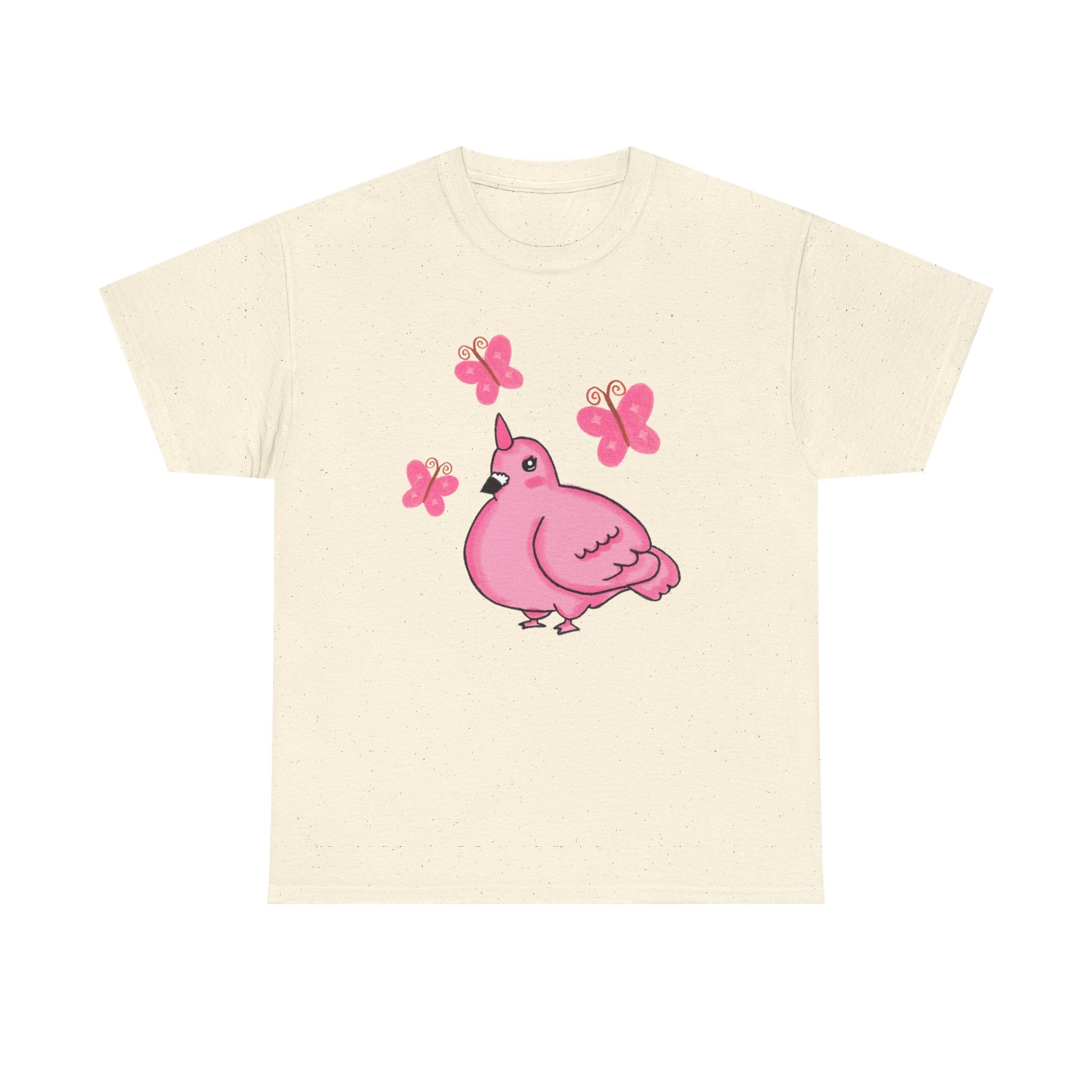 Pink Butterfly Unicorn Pigeon Shirt