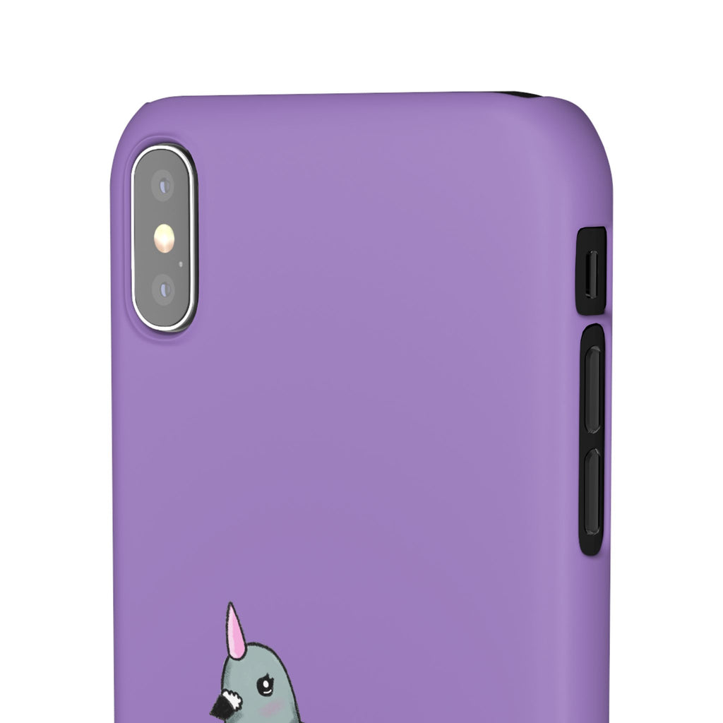 Purple Unicorn Pigeon Snap Phone Case