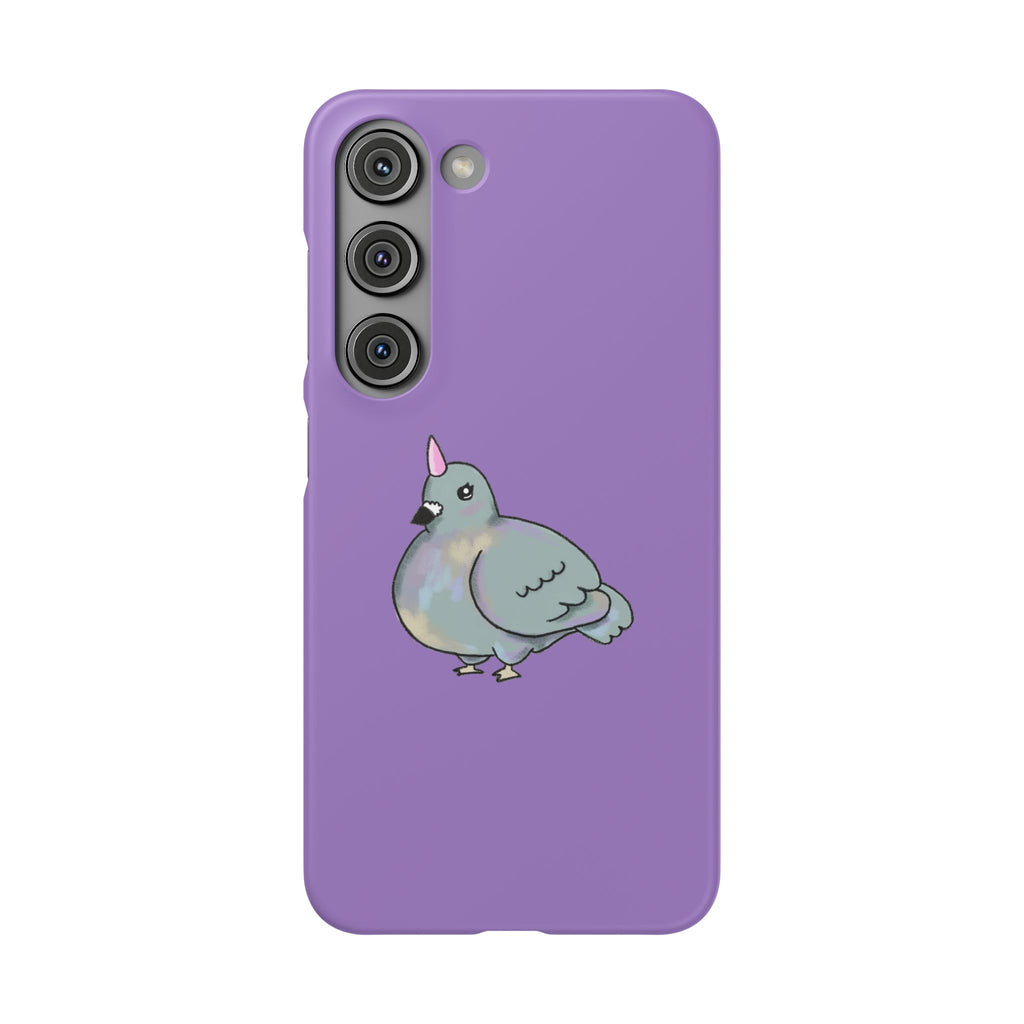 Purple Unicorn Pigeon Snap Phone Case