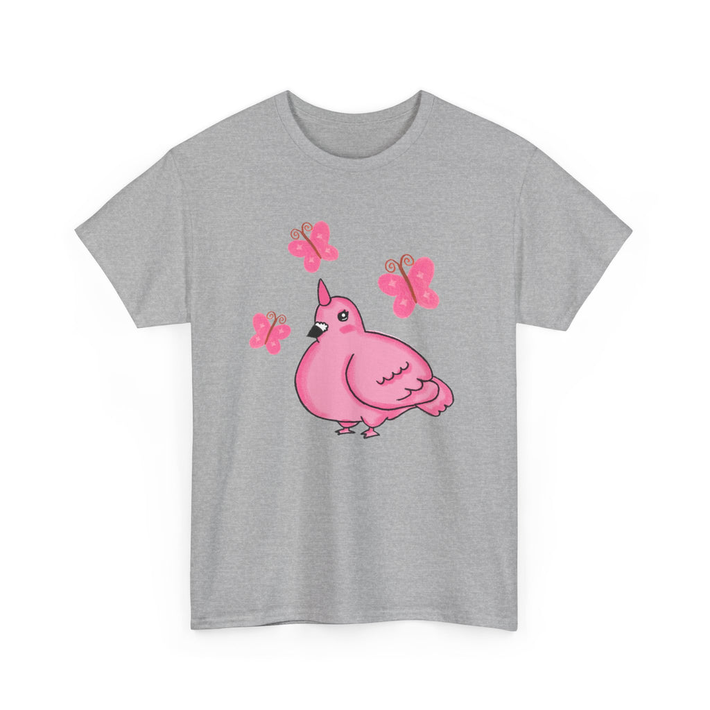 Pink Butterfly Unicorn Pigeon Shirt