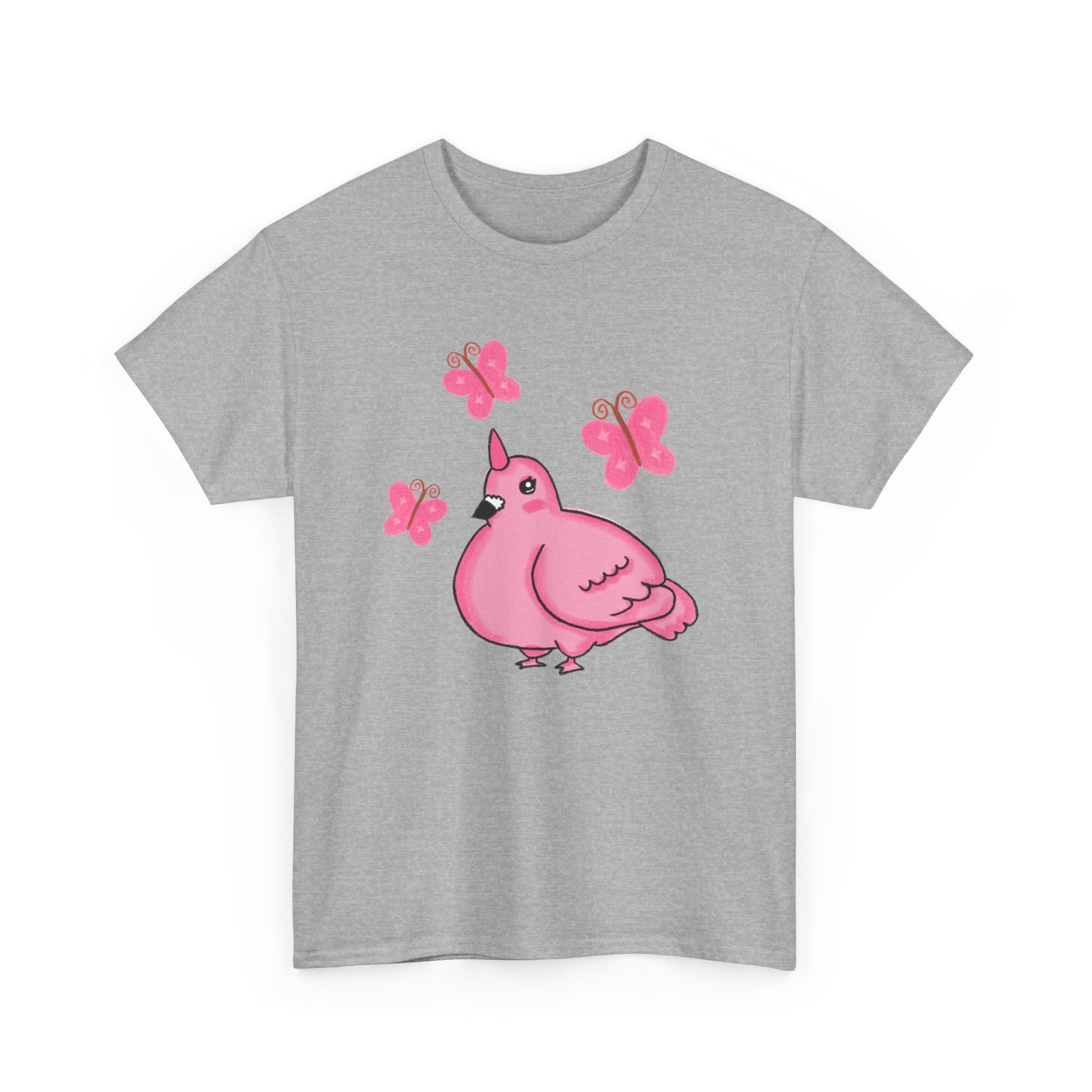 Pink Butterfly Unicorn Pigeon Shirt
