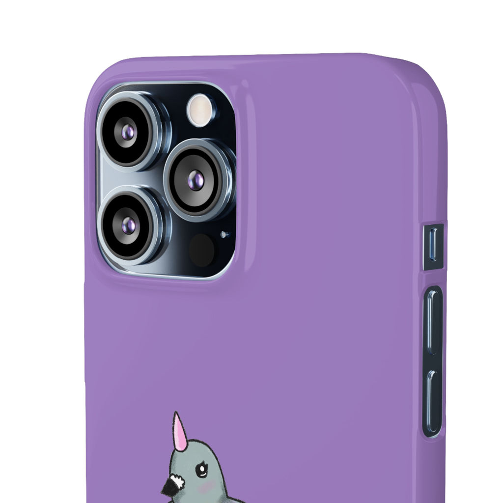 Purple Unicorn Pigeon Snap Phone Case