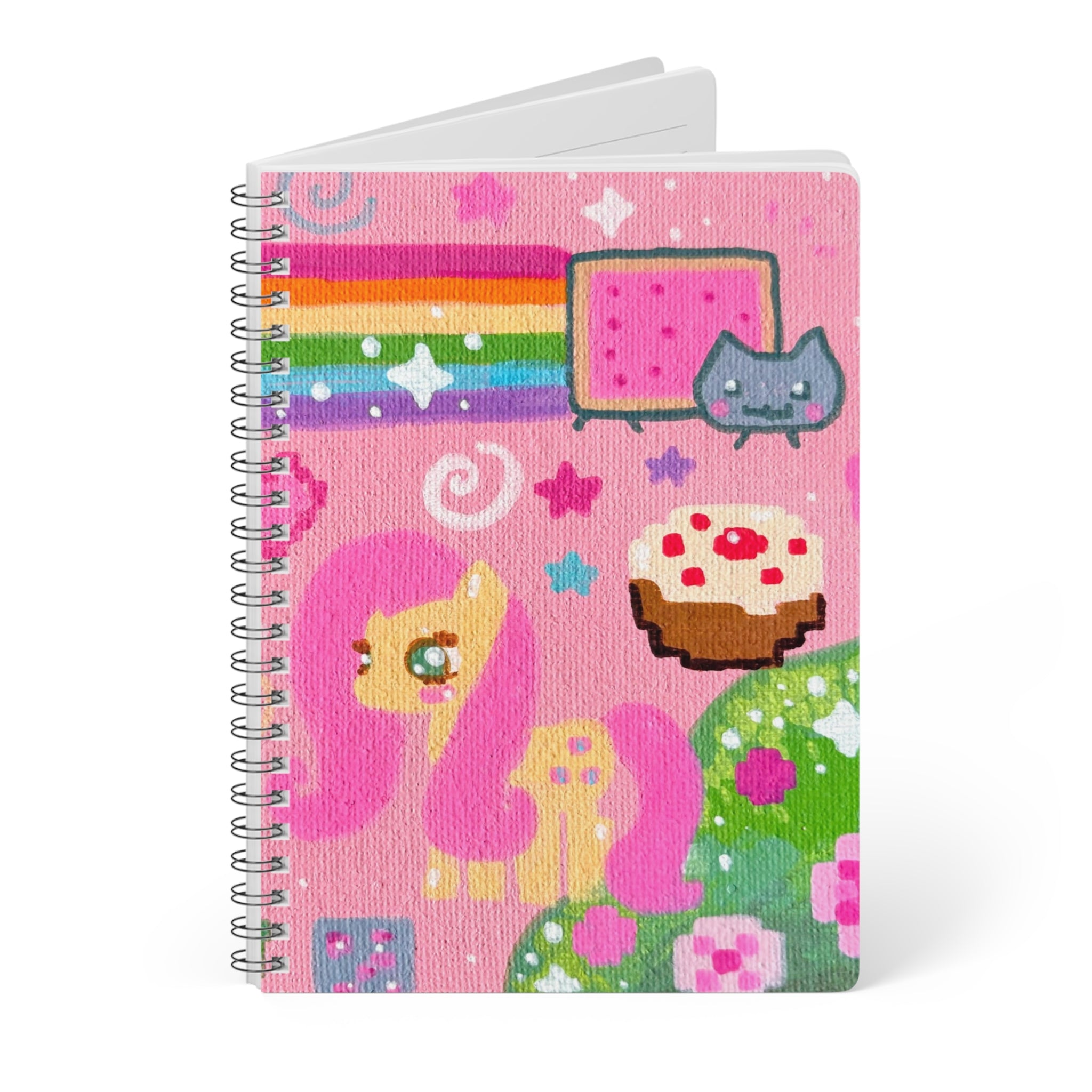 Pink Nostalgia Softcover Notebook,A5