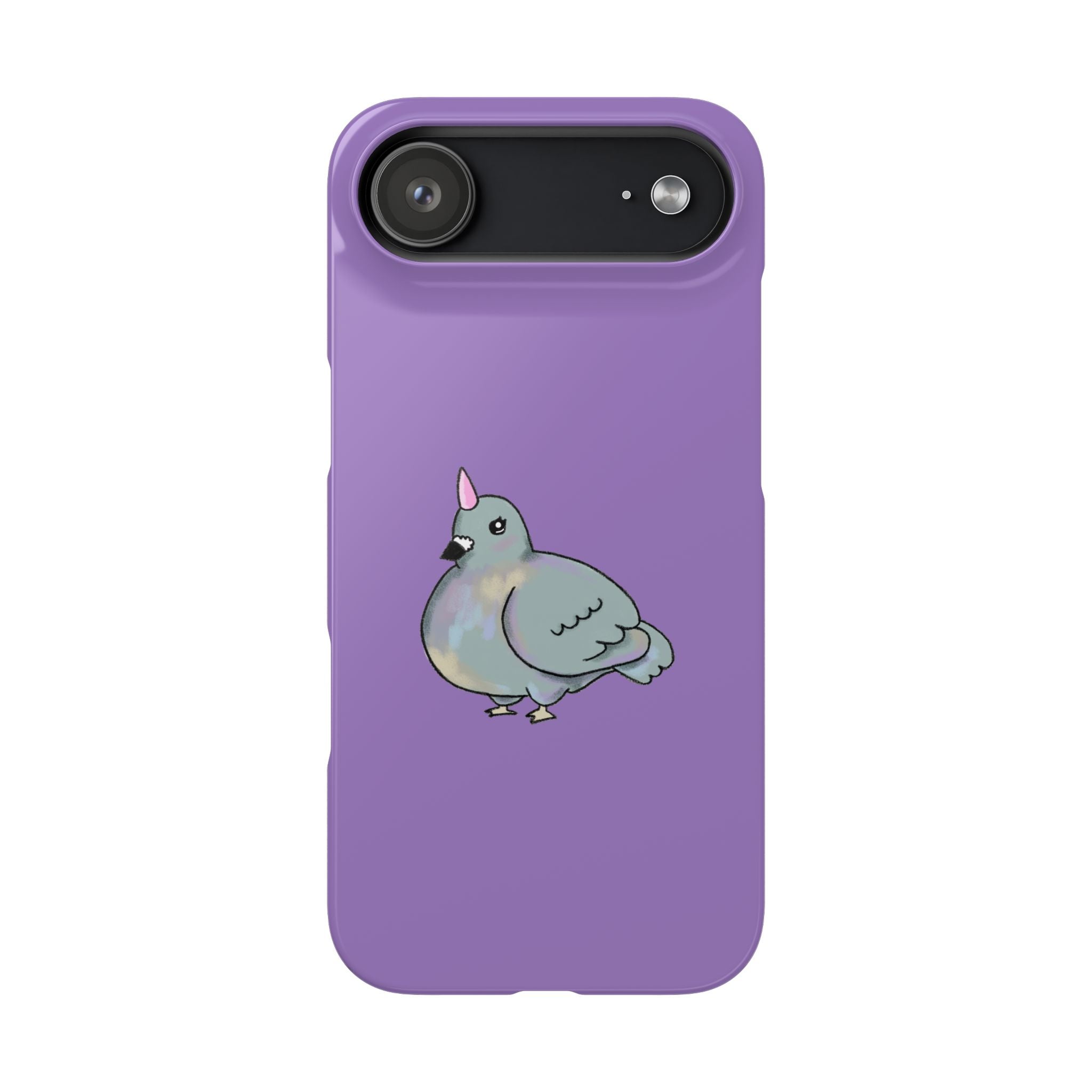 Purple Unicorn Pigeon Snap Phone Case