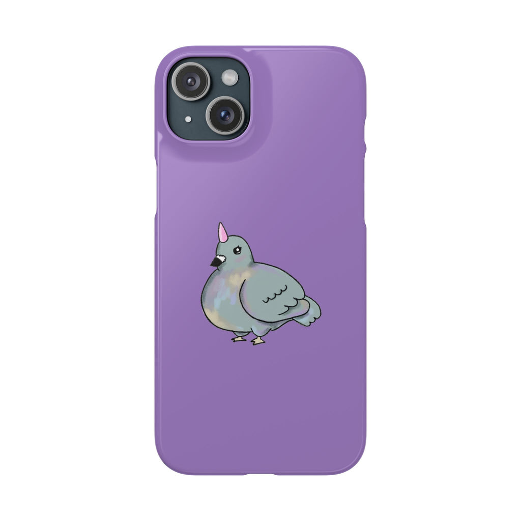 Purple Unicorn Pigeon Snap Phone Case