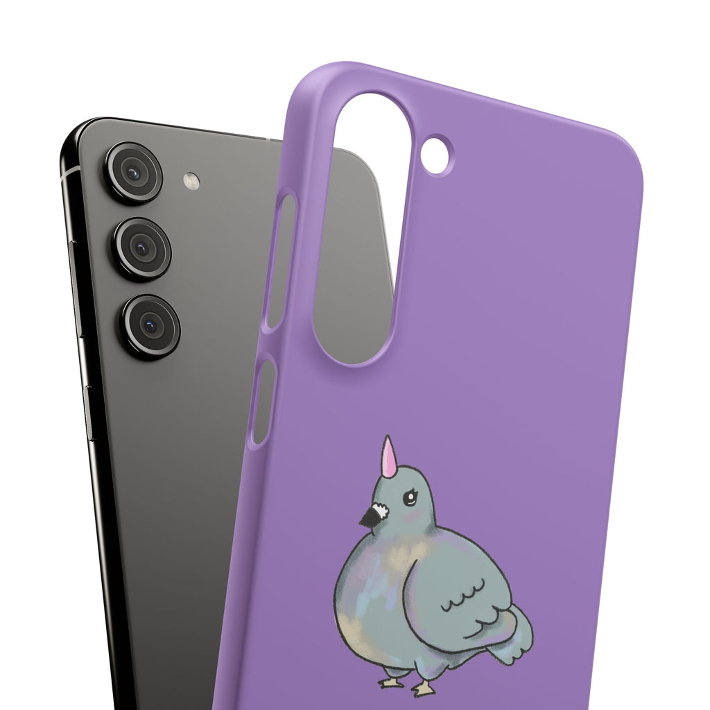 Purple Unicorn Pigeon Snap Phone Case