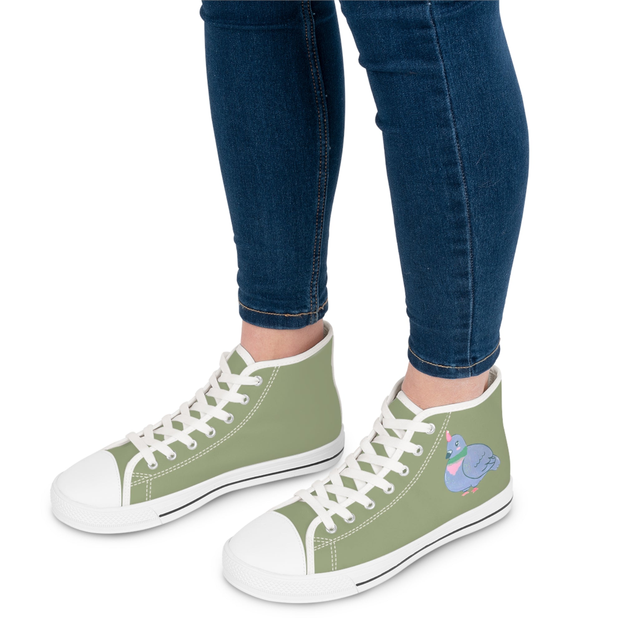 High Top Sneakers - Unicorn Pigeon Graphic (Women’s)