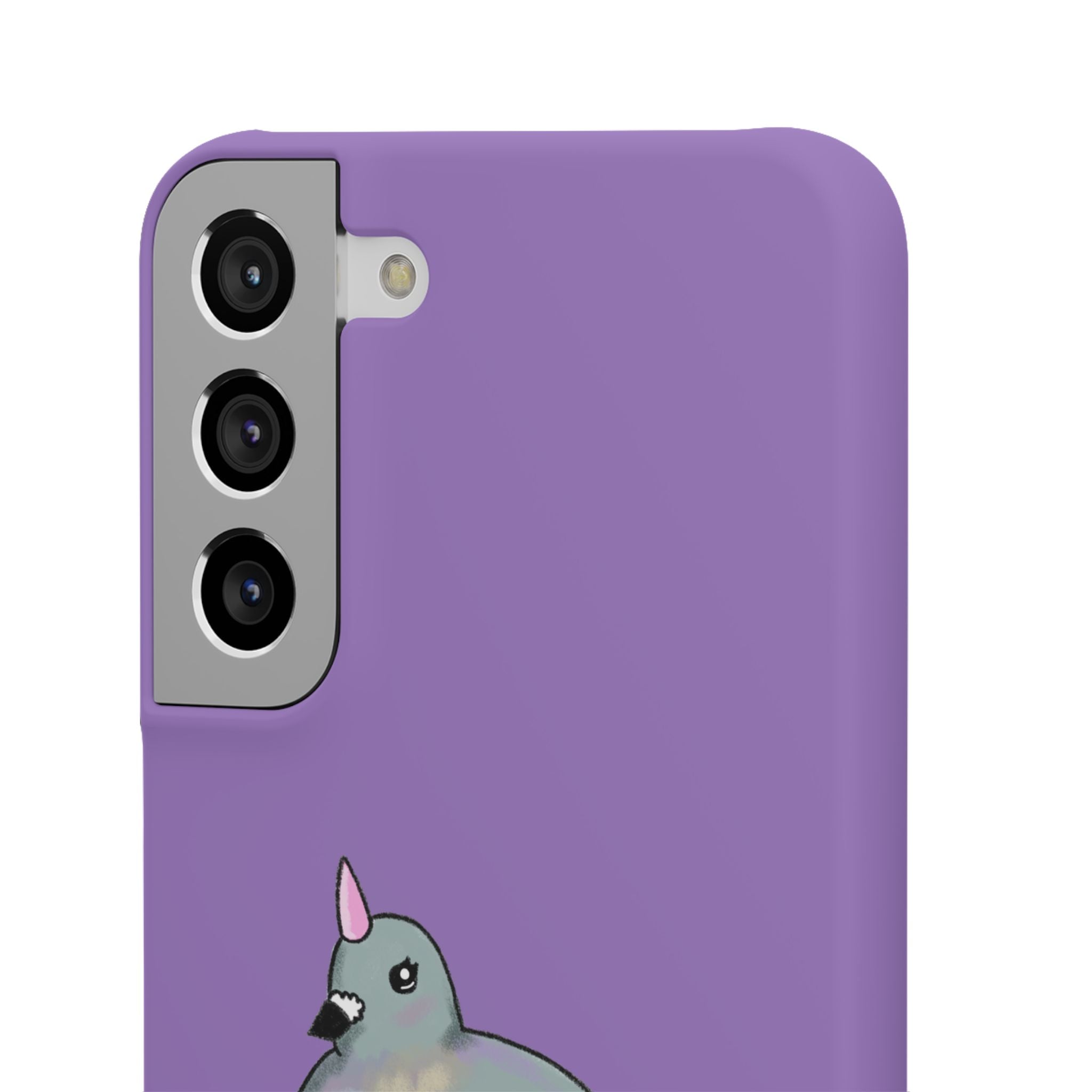 Purple Unicorn Pigeon Snap Phone Case
