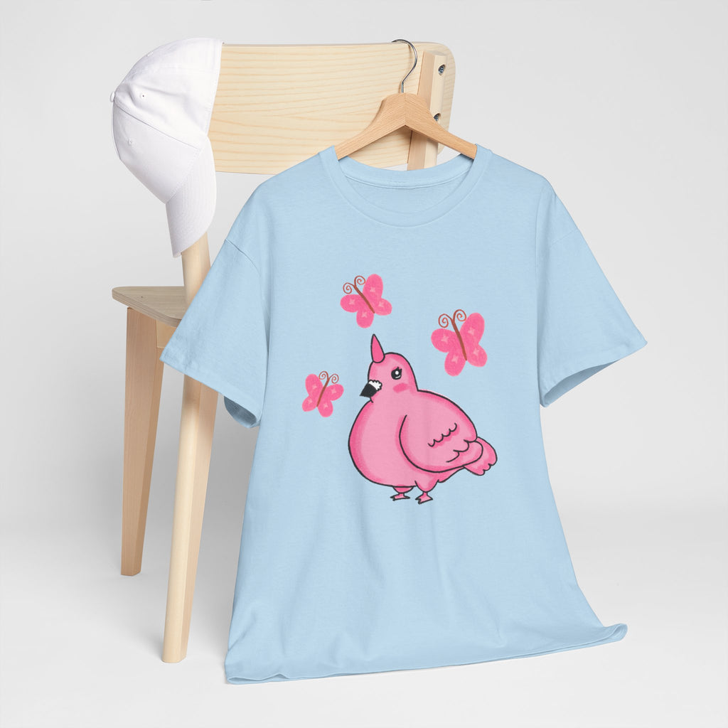 Pink Butterfly Unicorn Pigeon Shirt