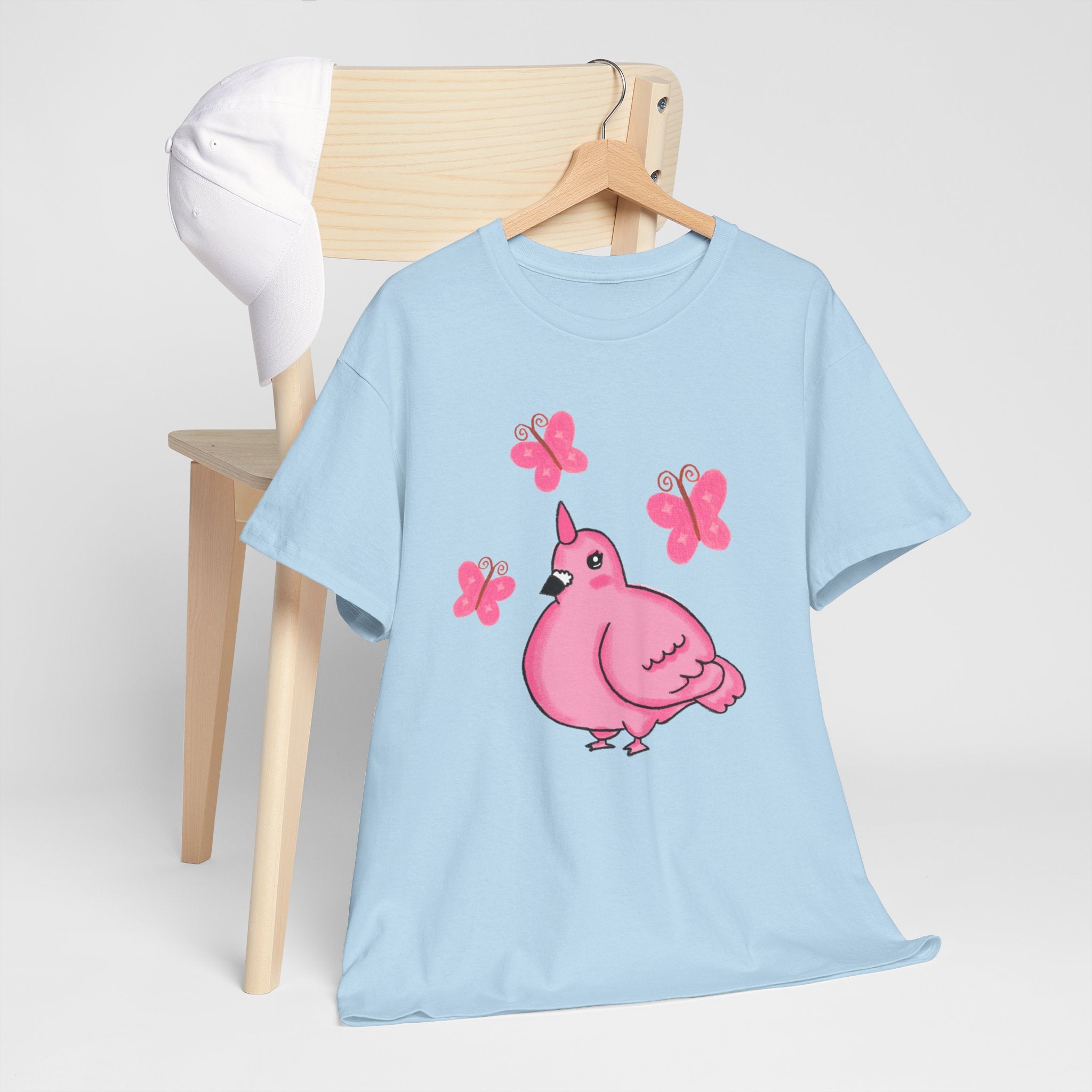 Pink Butterfly Unicorn Pigeon Shirt