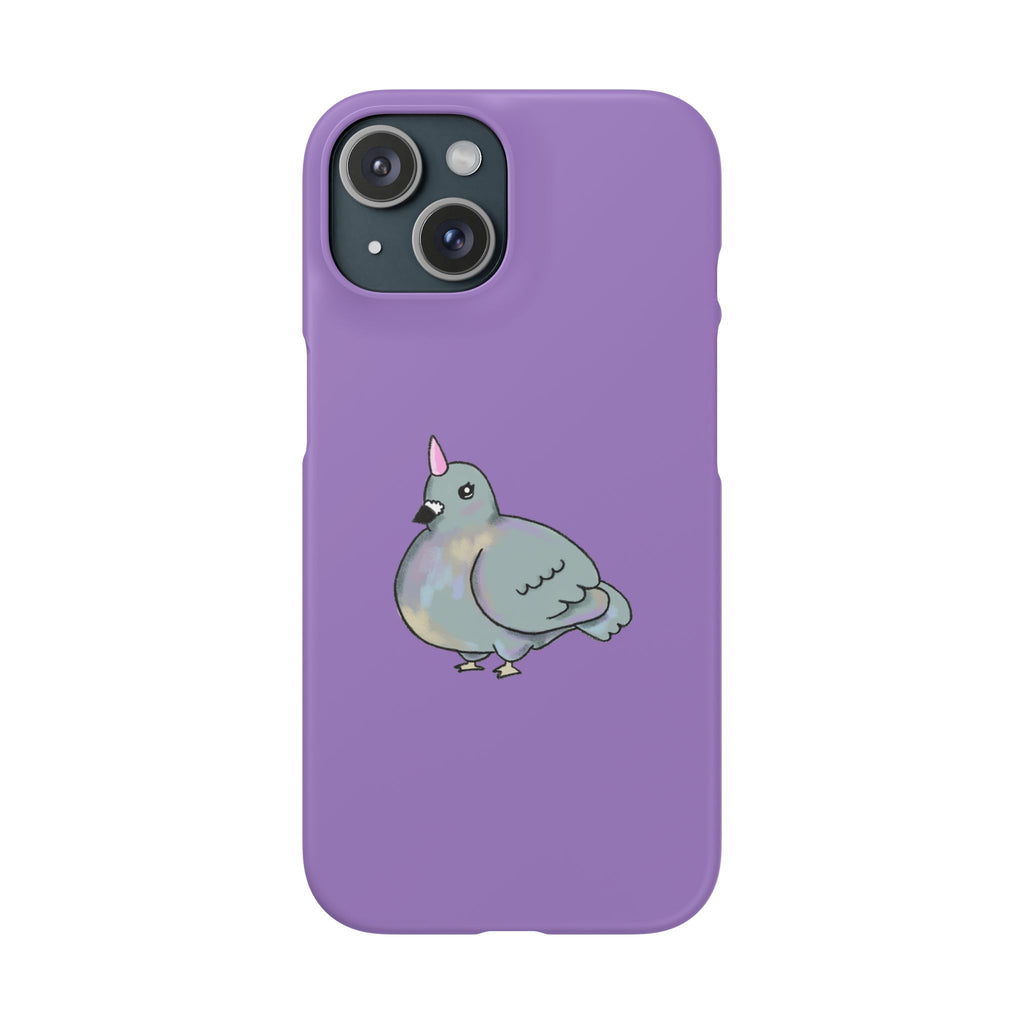 Purple Unicorn Pigeon Snap Phone Case